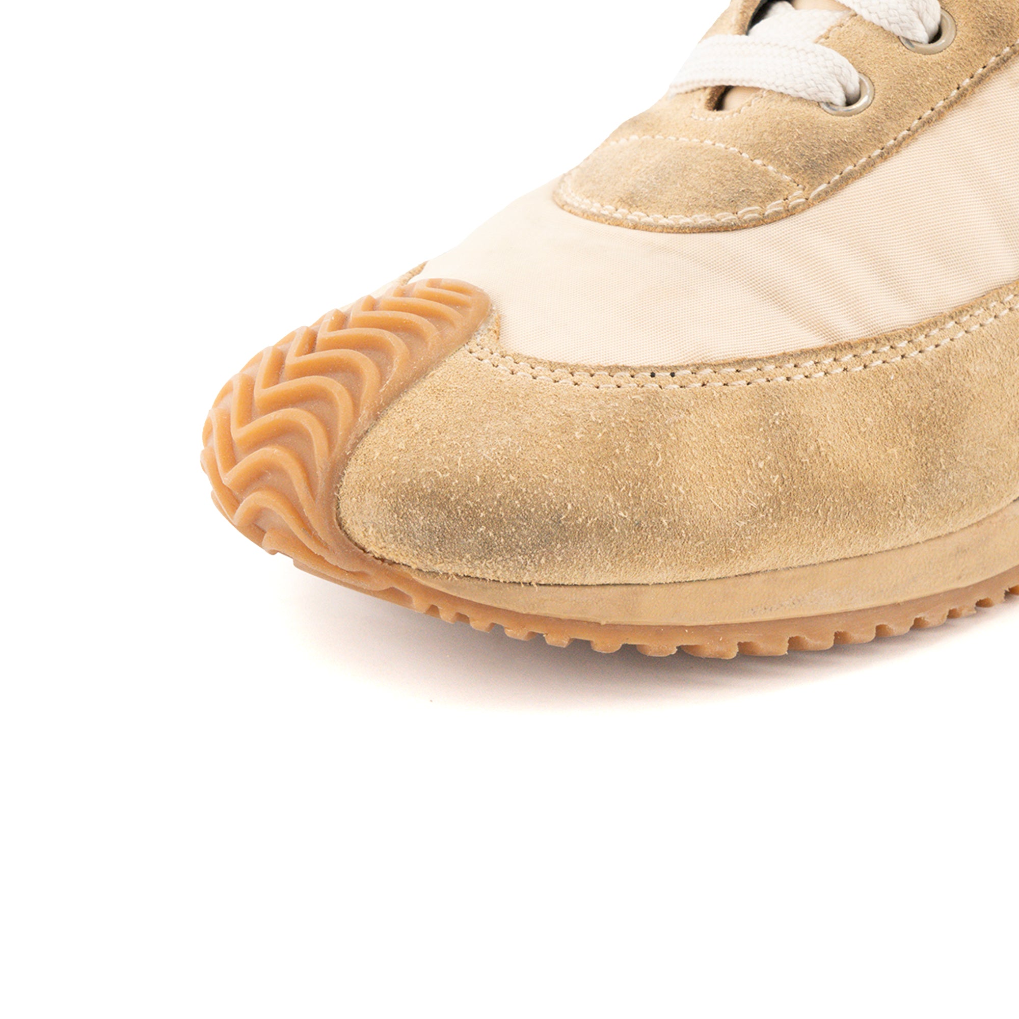 LOEWE - Sneakers Flow Runner 2.0 Loewe en toile et daim beige (T38)
