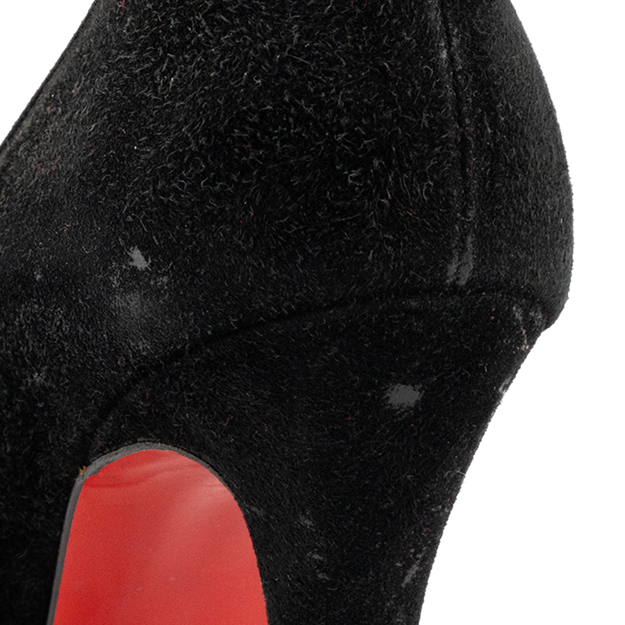 LOUBOUTIN - Escarpins Bianca Louboutin en velours noir (T36,5)