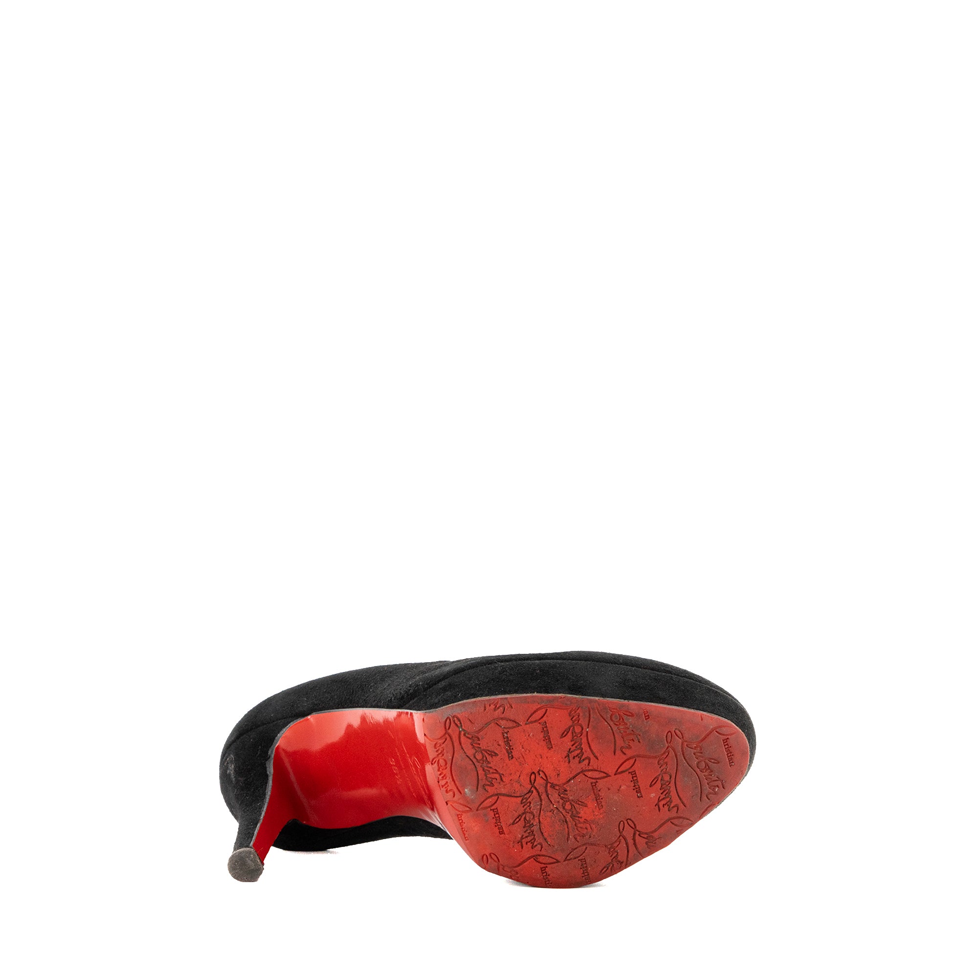 LOUBOUTIN - Escarpins Bianca Louboutin en velours noir (T36,5)