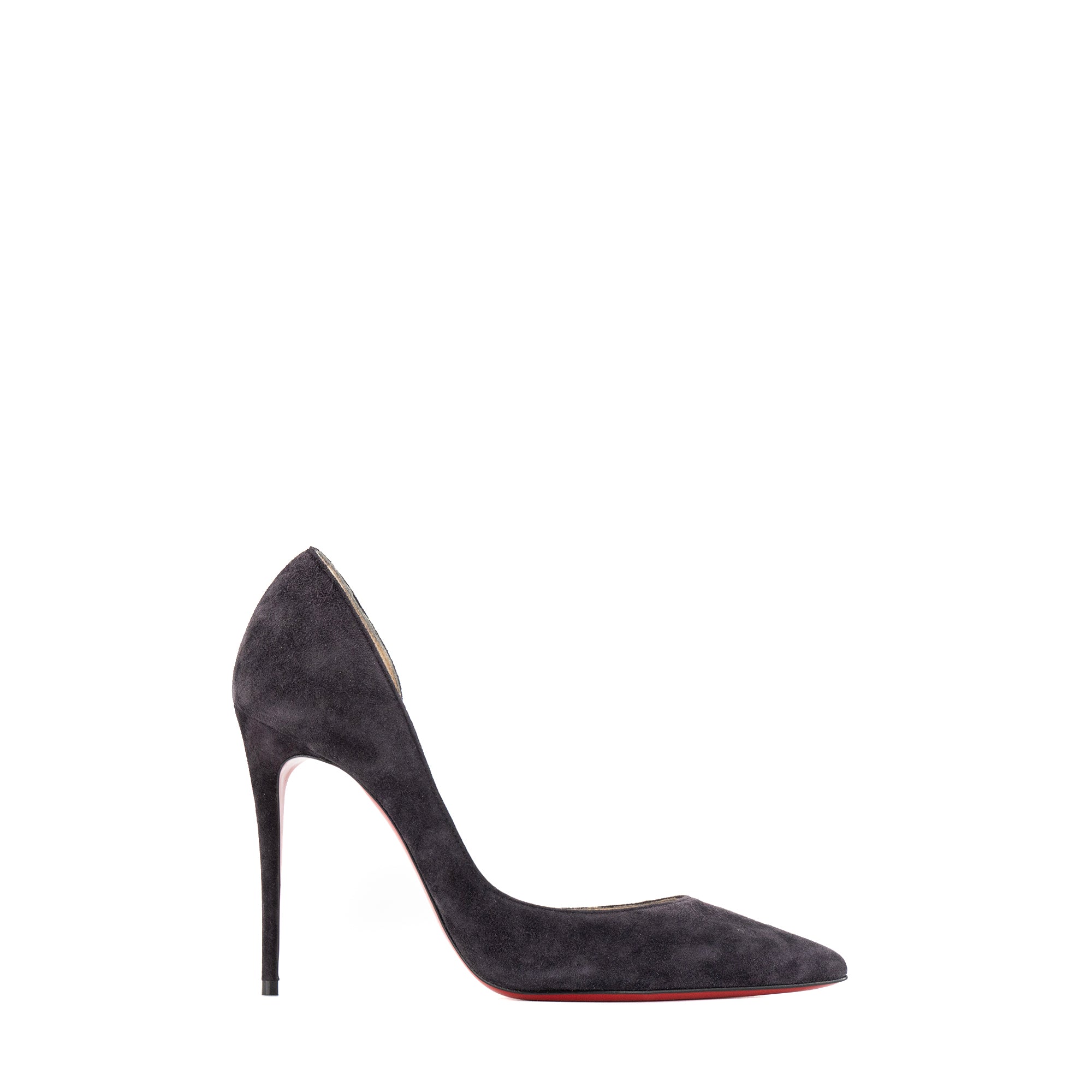 LOUBOUTIN - Escarpins Iriza Louboutin en daim prune (T36)