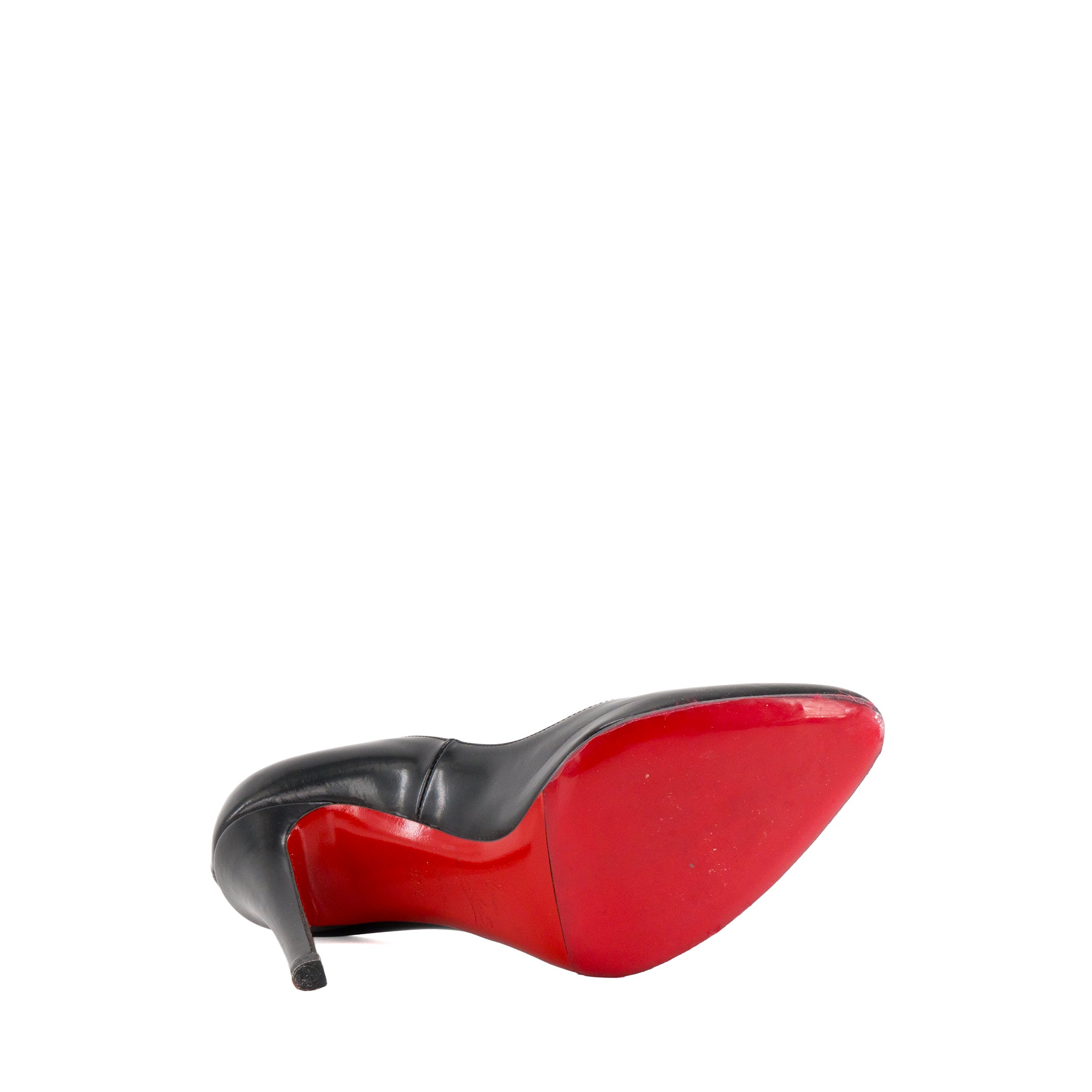 LOUBOUTIN - Escarpins Pigalle Louboutin en cuir noir (T37.5)