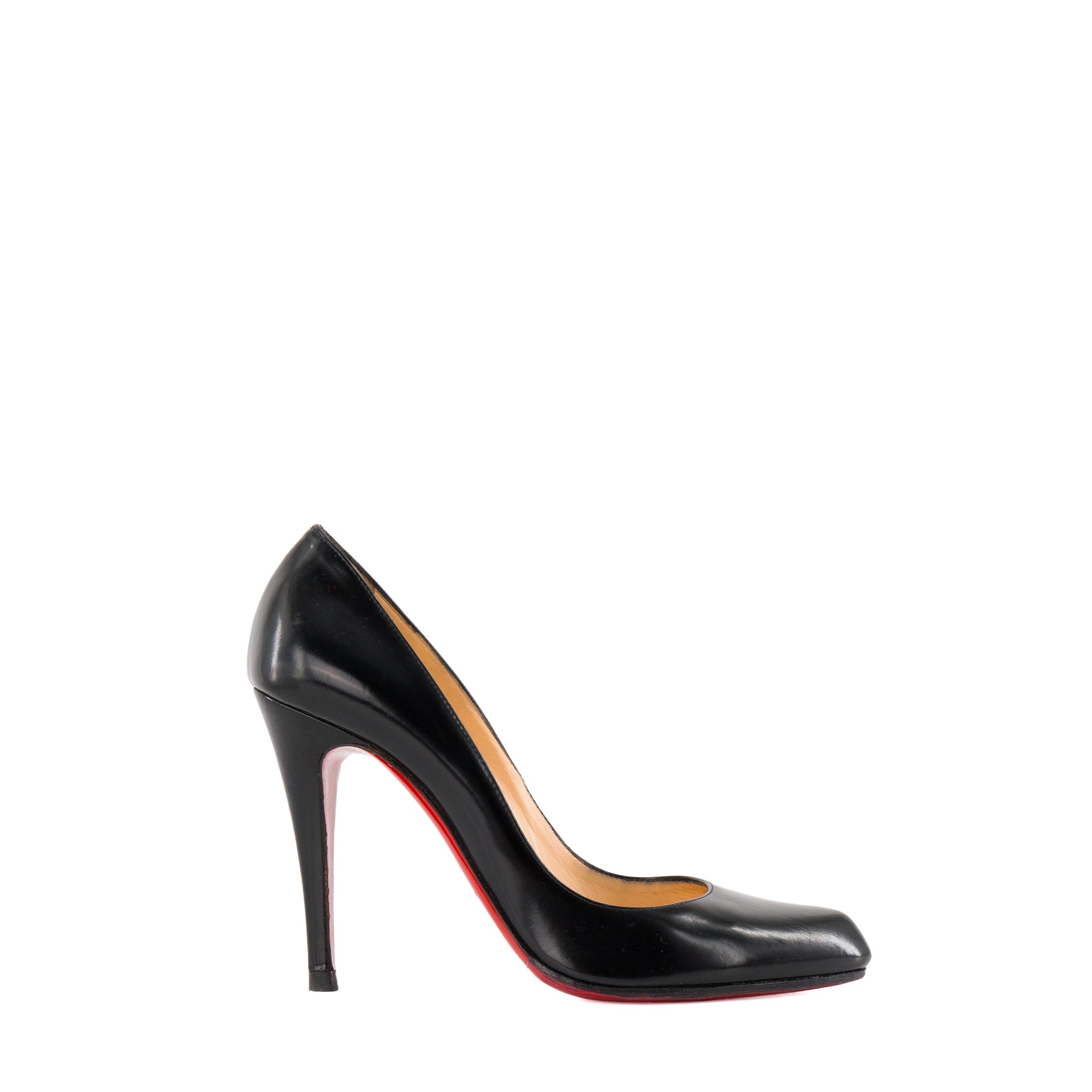 LOUBOUTIN - Escarpins Pigalle Louboutin en cuir noir (T37.5)