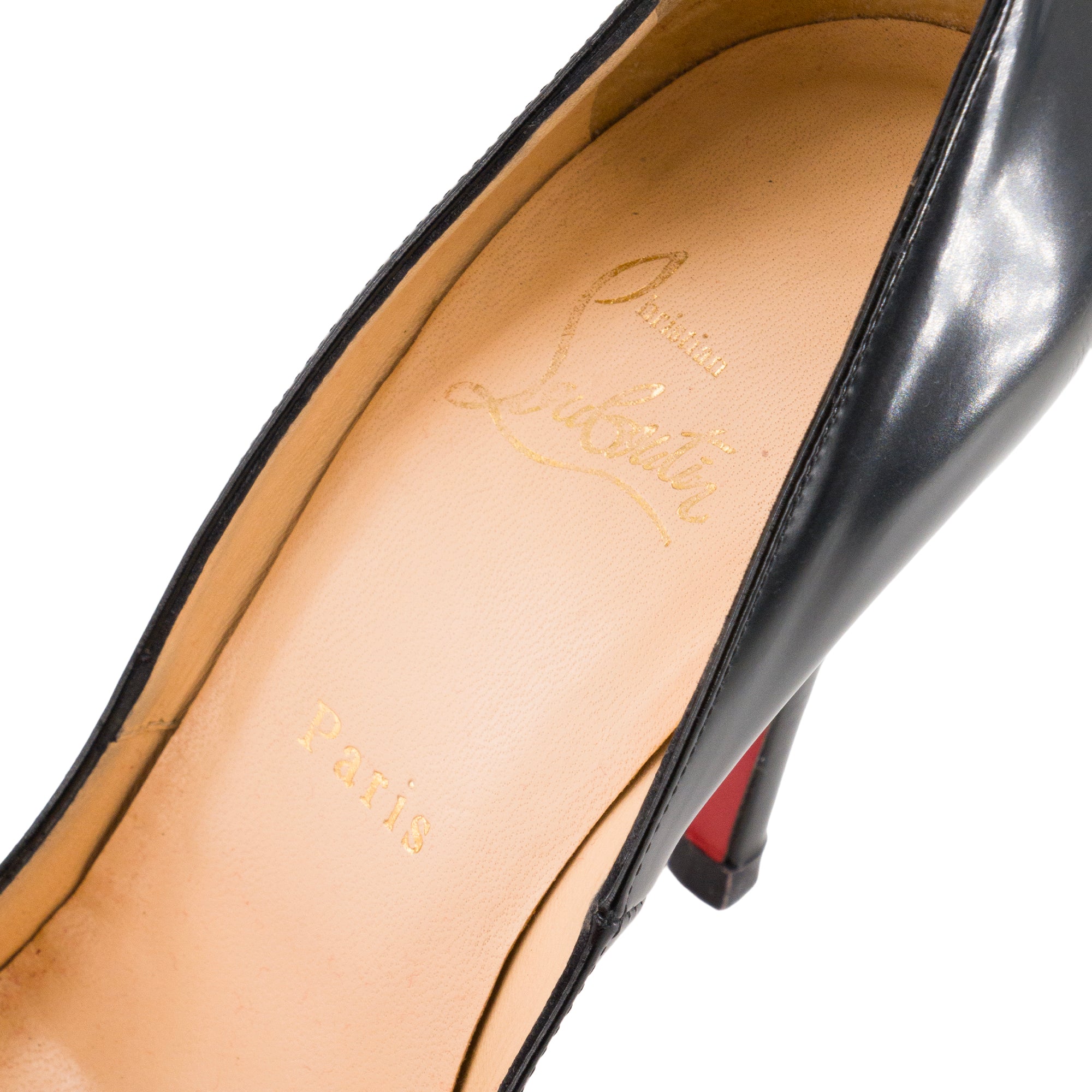 LOUBOUTIN - Escarpins Pigalle Louboutin en cuir noir (T37.5)
