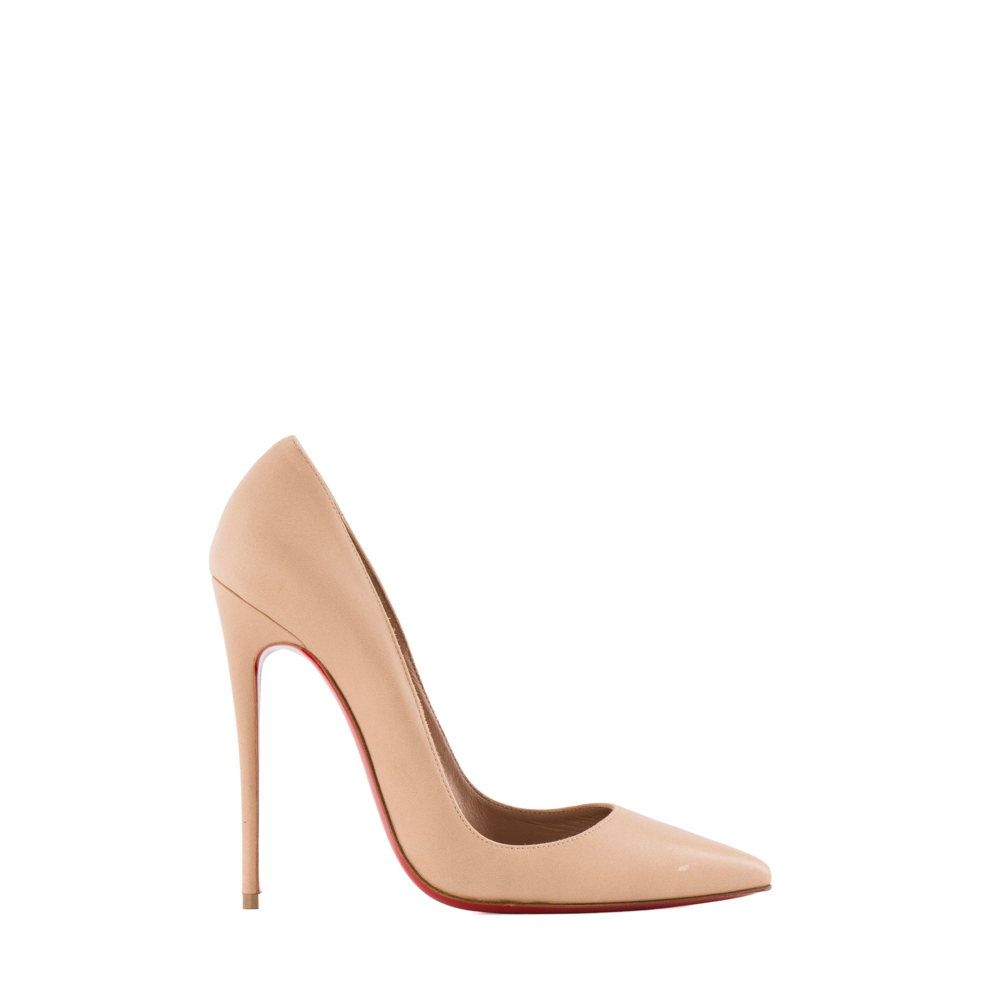 LOUBOUTIN - Escarpins So Kate Louboutin en cuir lisse beige (T38)
