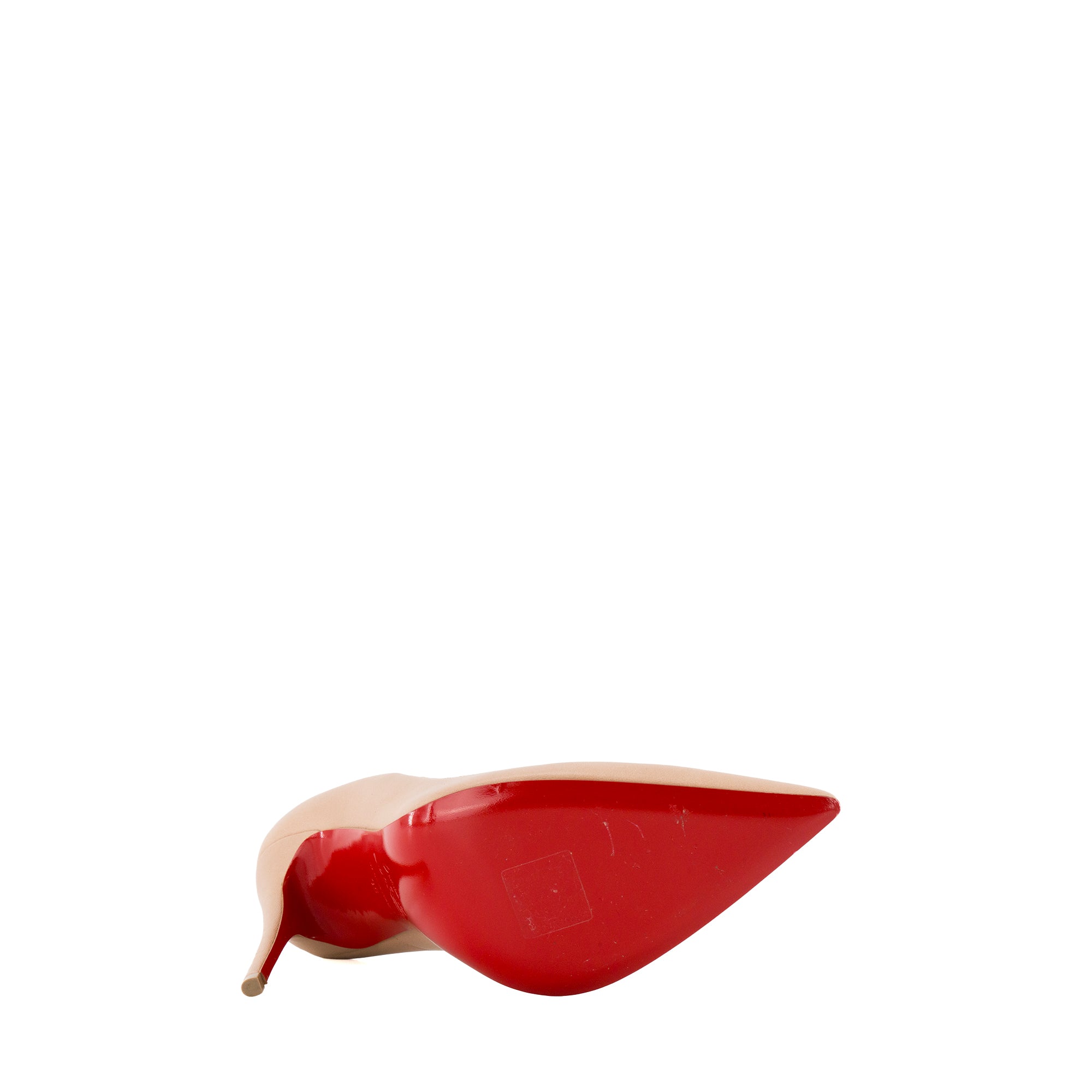LOUBOUTIN - Escarpins So Kate Louboutin en cuir lisse beige (T38)