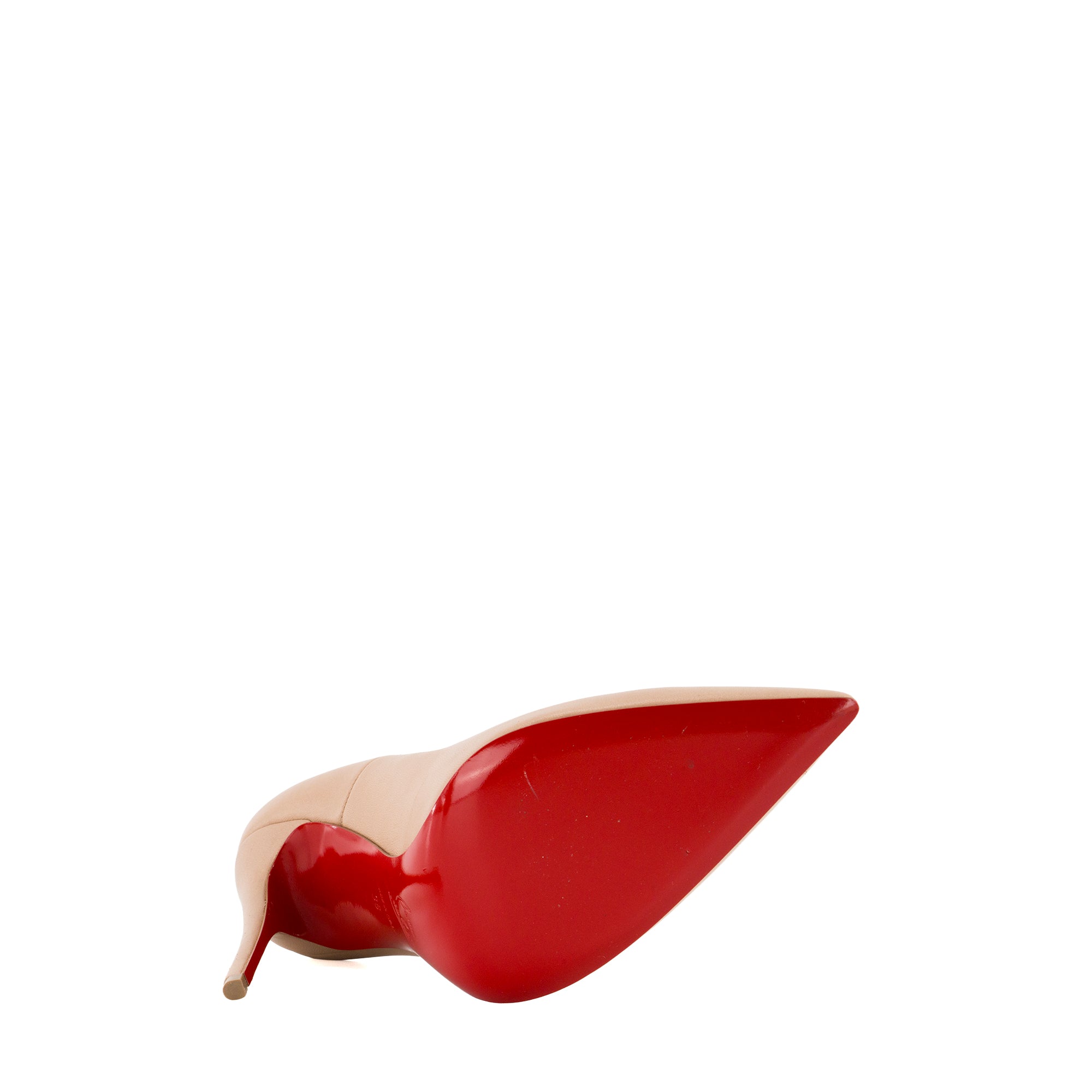 LOUBOUTIN - Escarpins So Kate Louboutin en cuir lisse beige (T38)