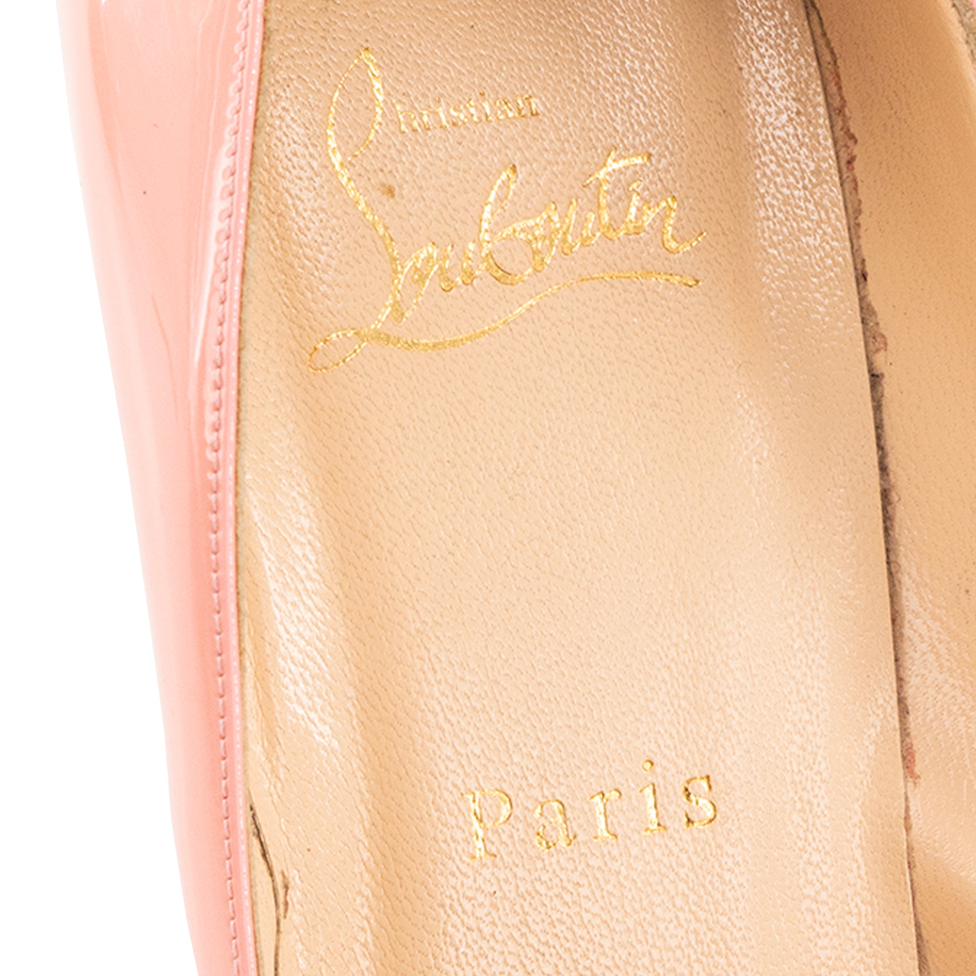 LOUBOUTIN - Escarpins So Kate Louboutin en cuir verni rose (T39,5)