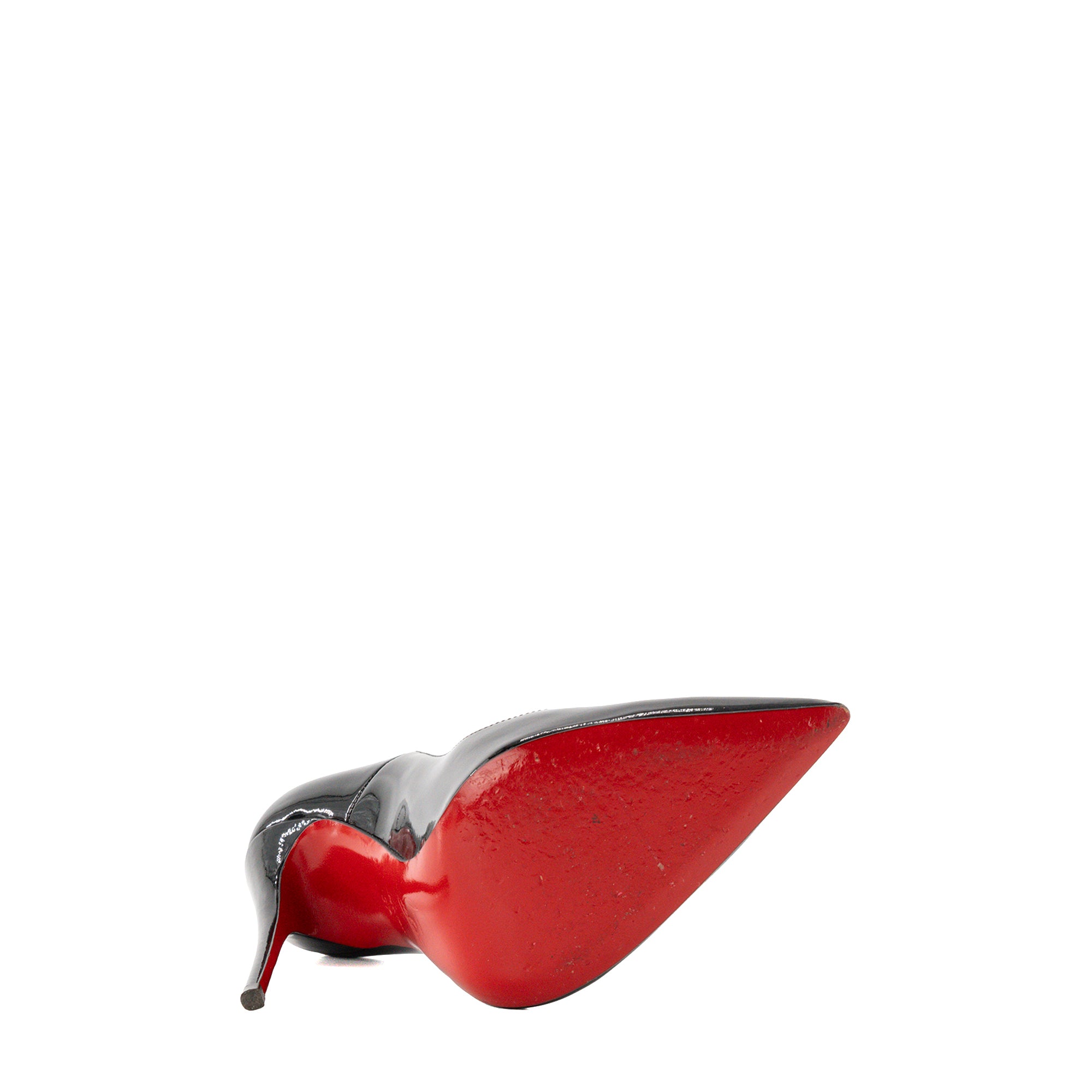LOUBOUTIN - Escarpins So Kate Louboutin en cuir verni noir (T37)