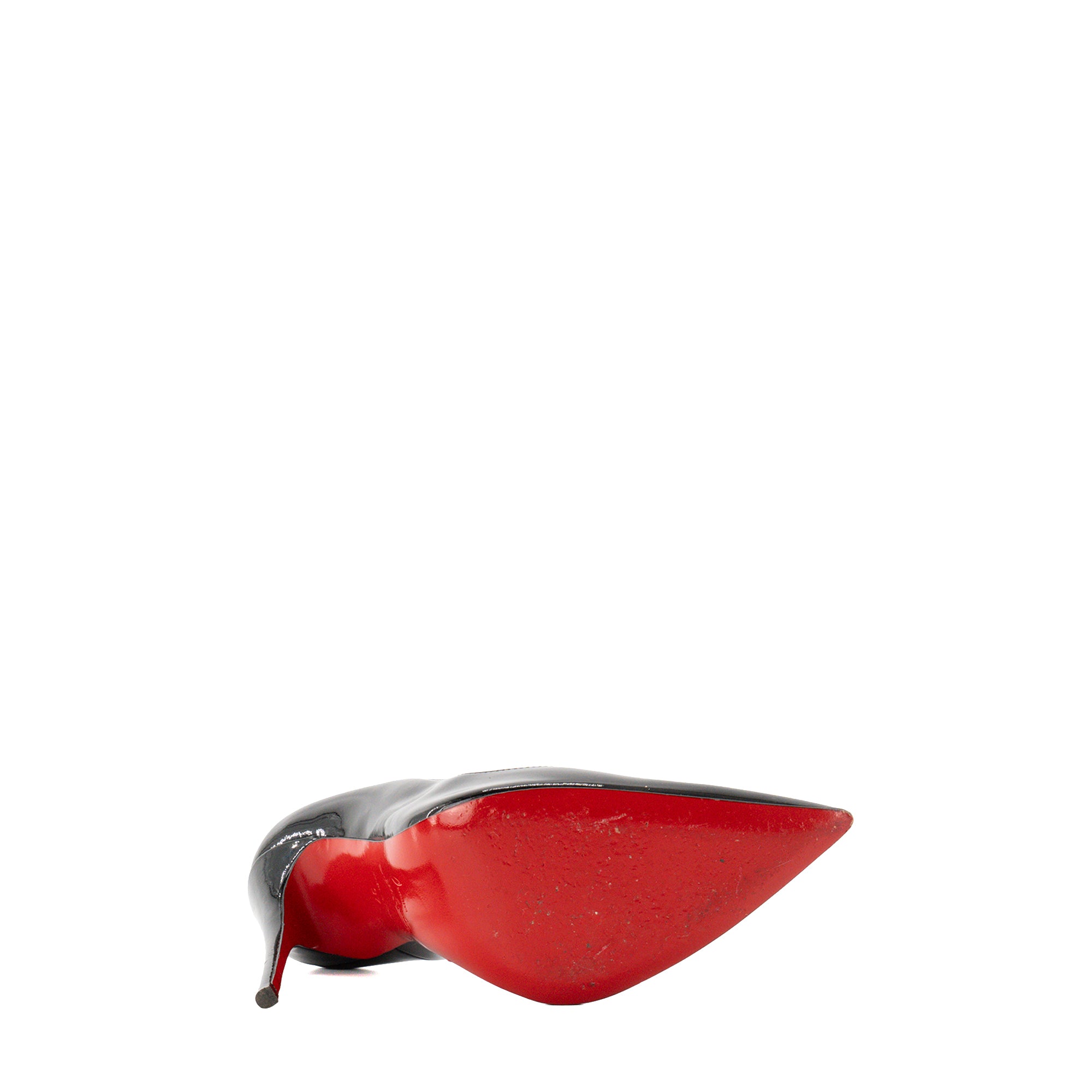 LOUBOUTIN - Escarpins So Kate Louboutin en cuir verni noir (T37)