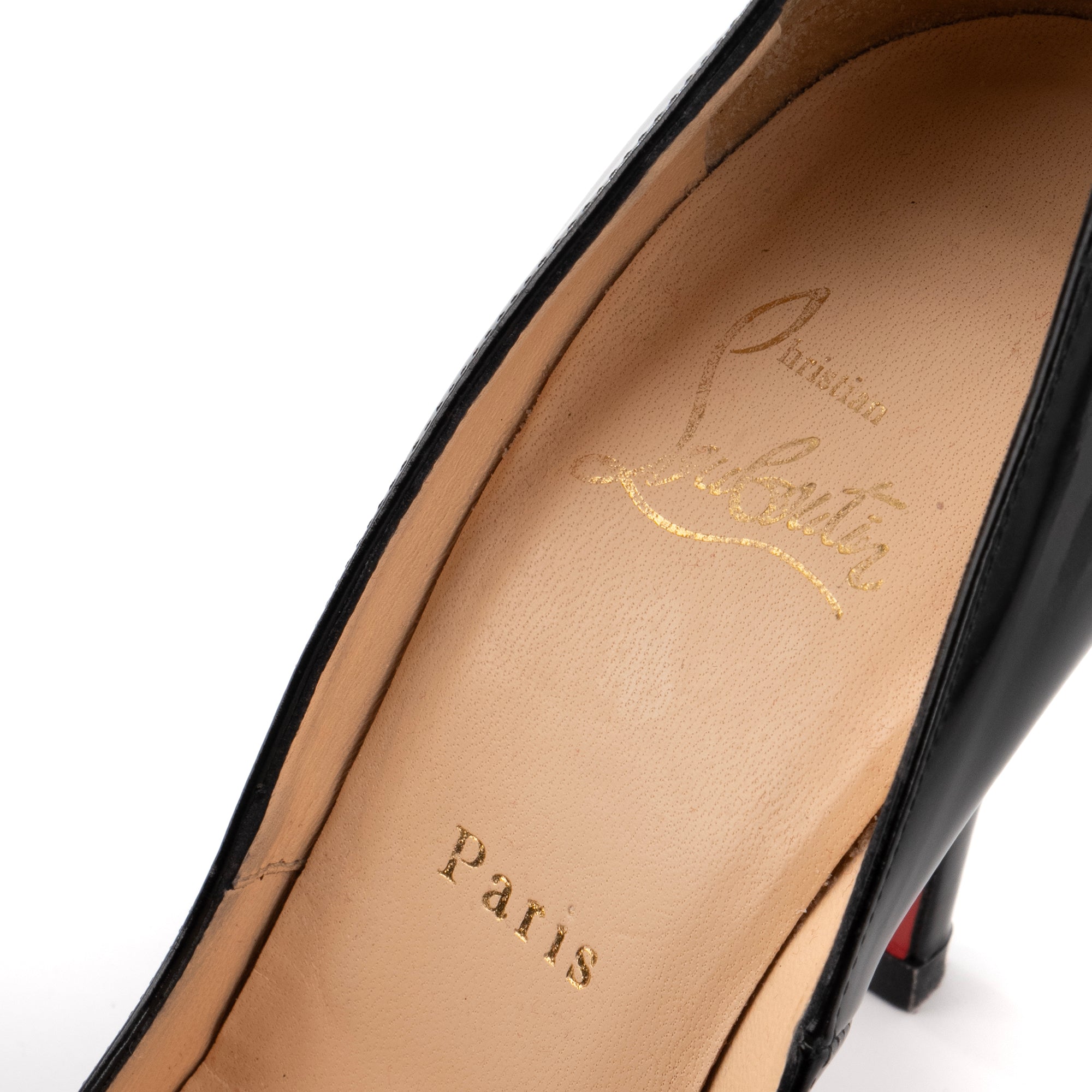 LOUBOUTIN - Escarpins Pigalle Louboutin en cuir noir (T37.5)
