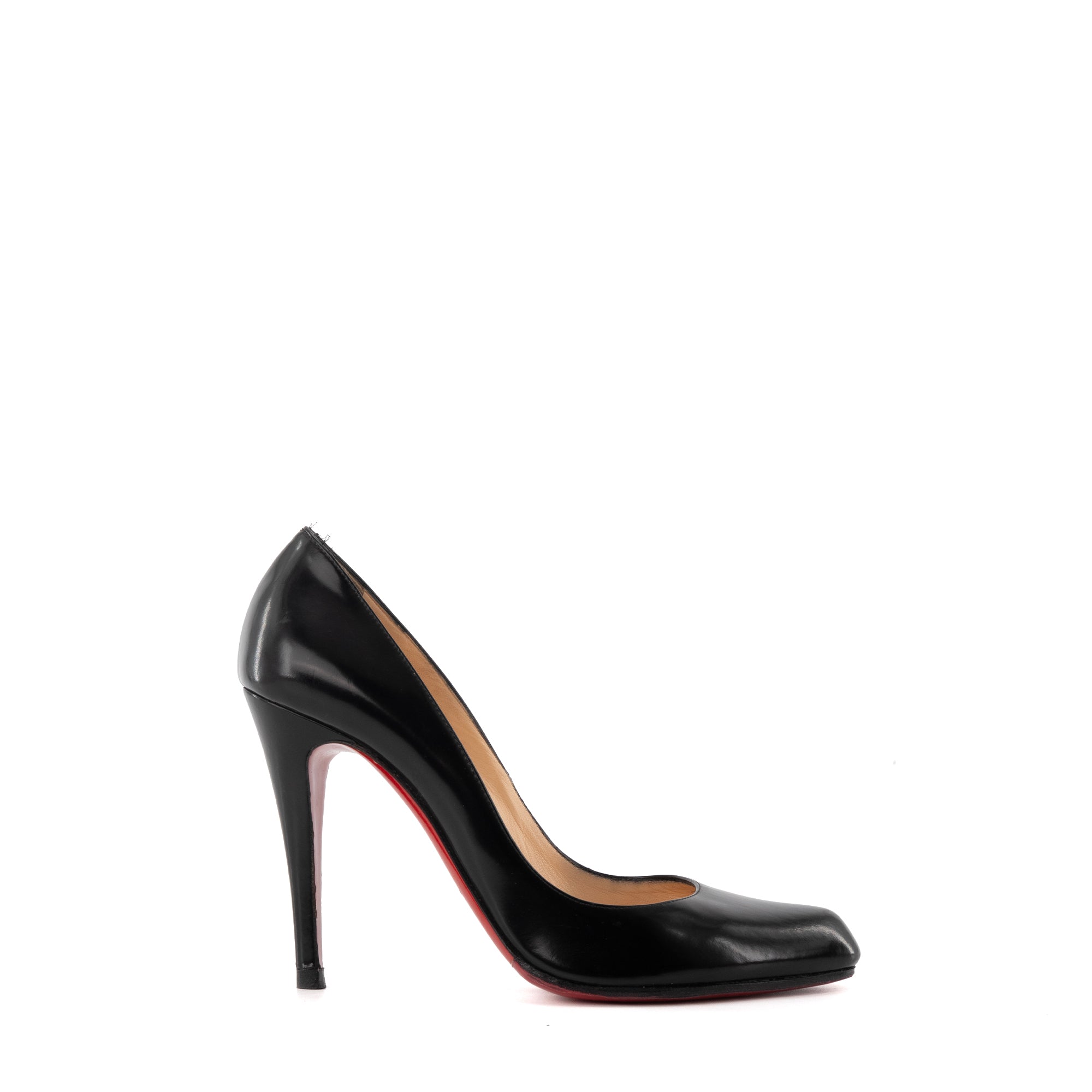 LOUBOUTIN - Escarpins Pigalle Louboutin en cuir noir (T37.5)