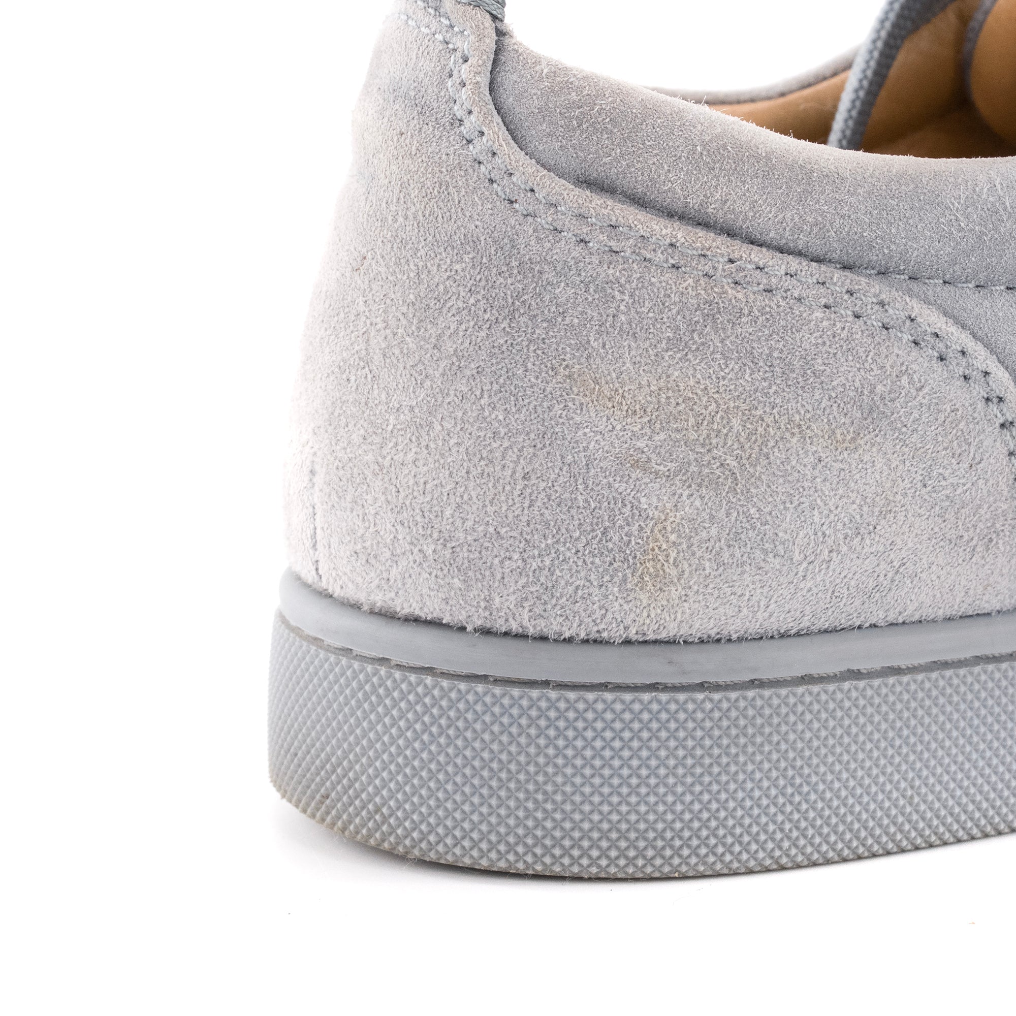 LOUBOUTIN - Sneakers Louis Junior Spikes Louboutin en daim bleu (T39)