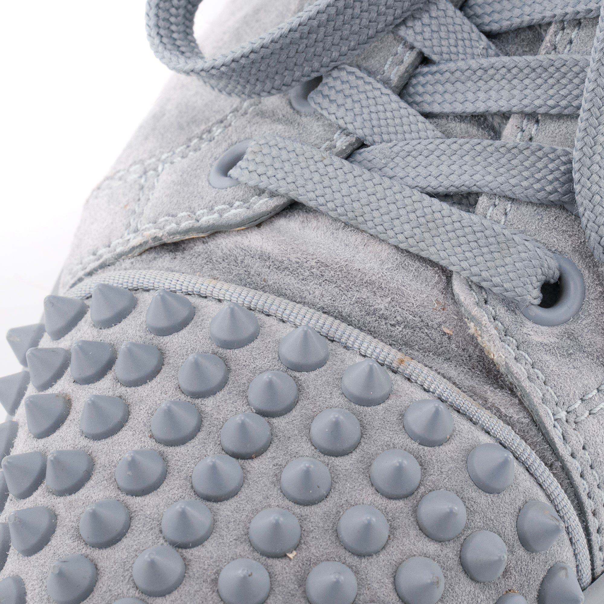 LOUBOUTIN - Sneakers Louis Junior Spikes Louboutin en daim bleu (T39)