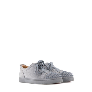 LOUBOUTIN - Sneakers Louis Junior Spikes Louboutin en daim bleu (T39)