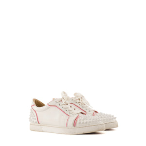 LOUBOUTIN - Sneakers Vieira 2 Louboutin en cuir blanc (T36)