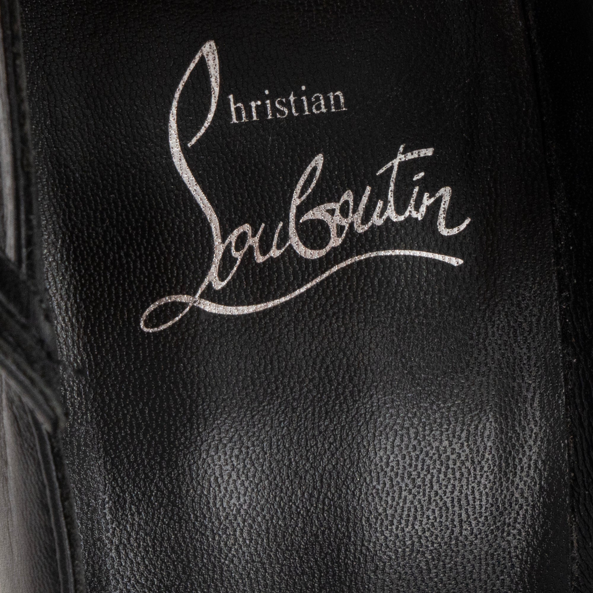 LOUBOUTINS - Escarpins Conclusive Louboutin en cuir lisse noir (T36,5)