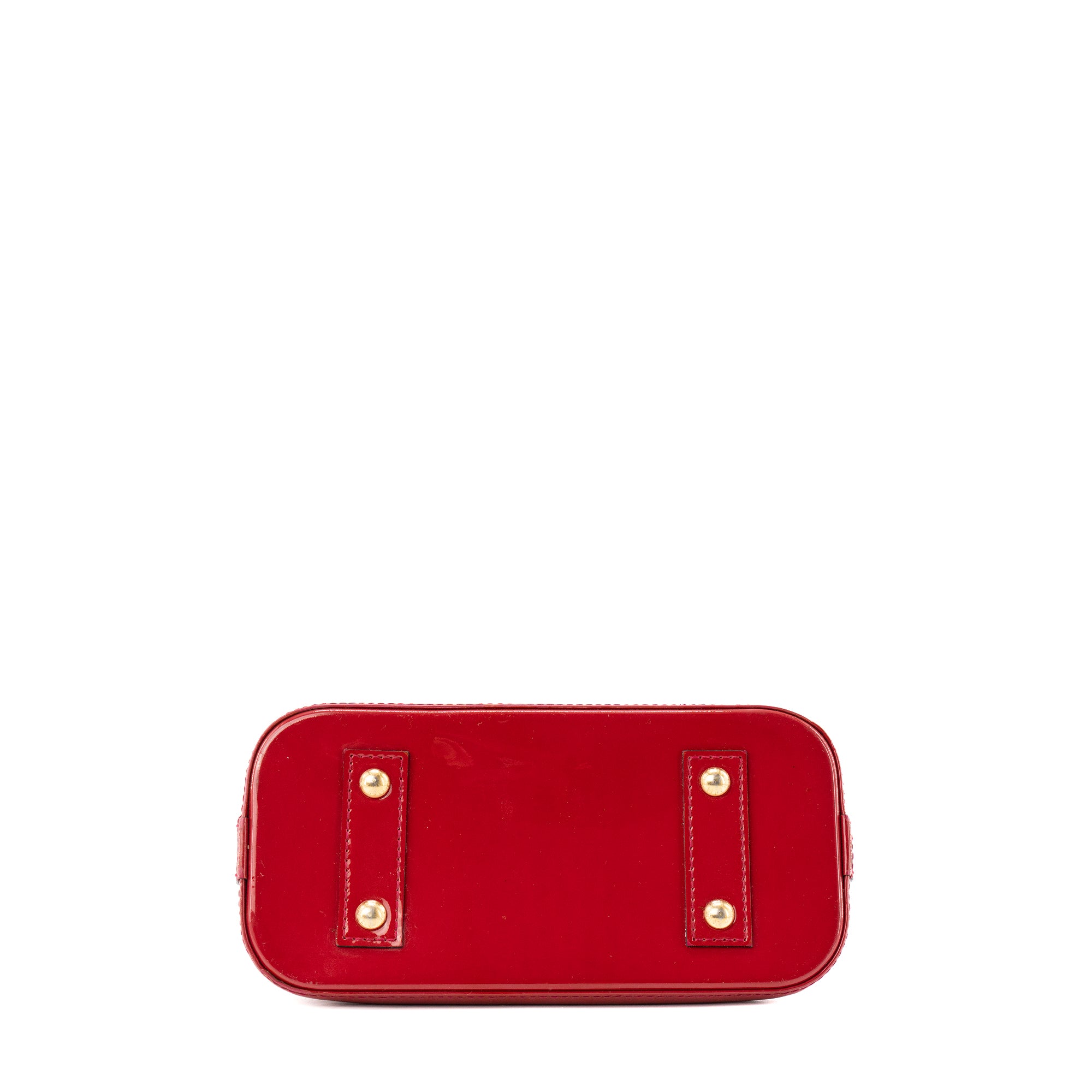 LOUIS VUITTON - Sac à bandoulière Alma BB Louis Vuitton en cuir verni rouge