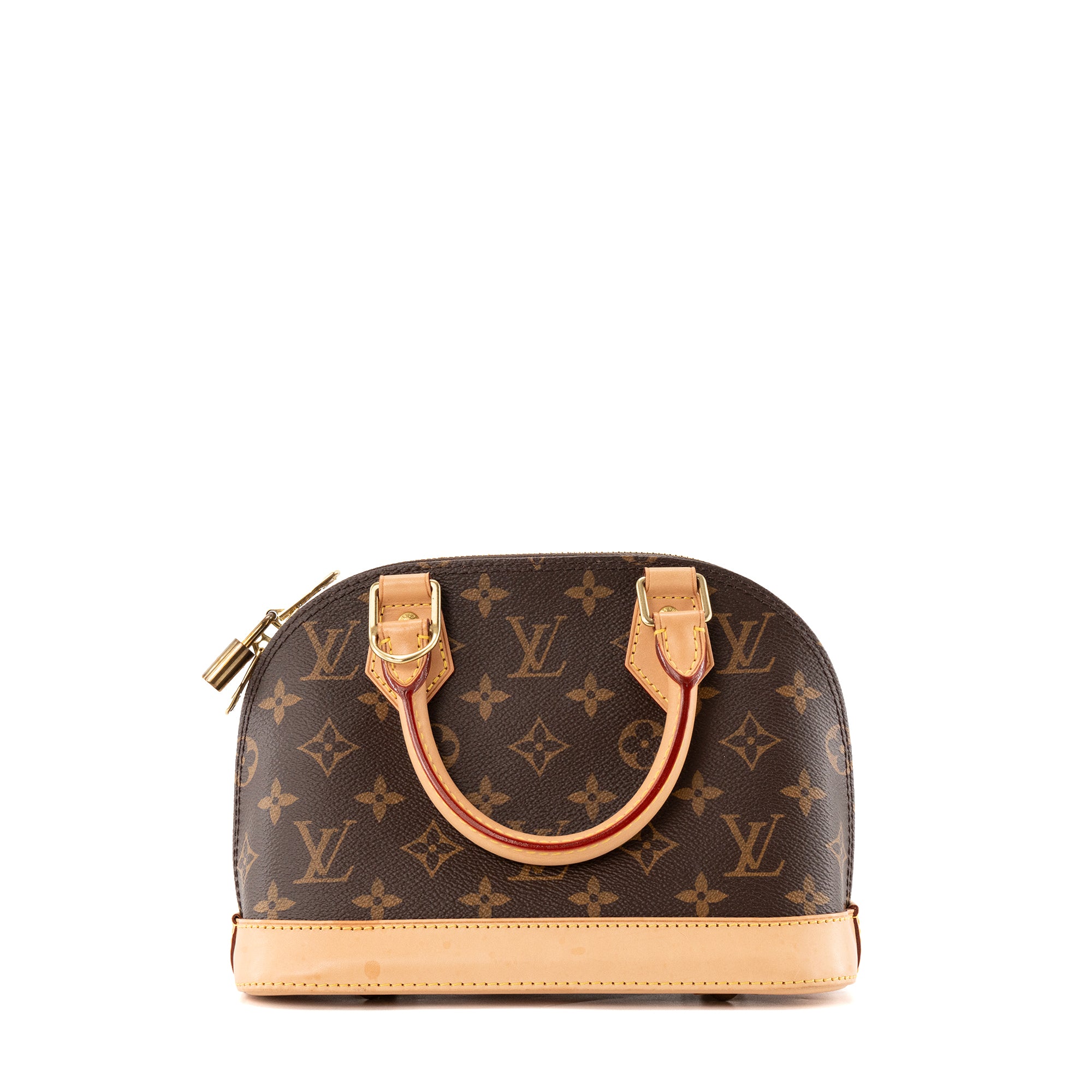 LOUIS VUITTON - Sac à bandoulière Alma BB Louis Vuitton en toile enduite monogrammée