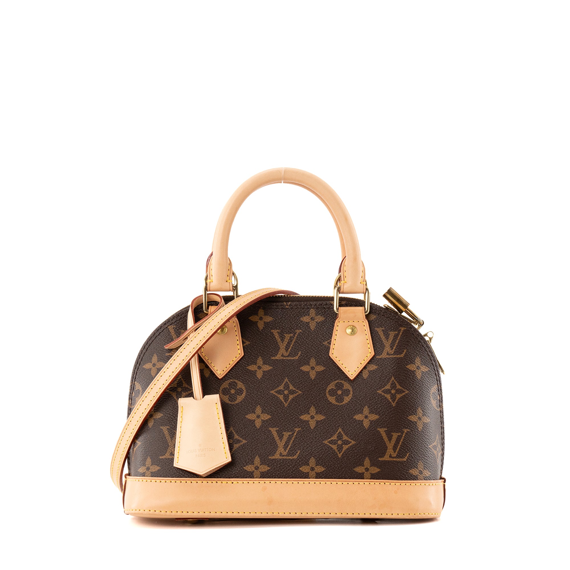 LOUIS VUITTON - Sac à bandoulière Alma BB Louis Vuitton en toile enduite monogrammée