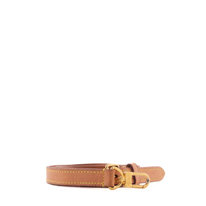 LOUIS VUITTON - Bandoulière en cuir Louis Vuitton en cuir naturel marron