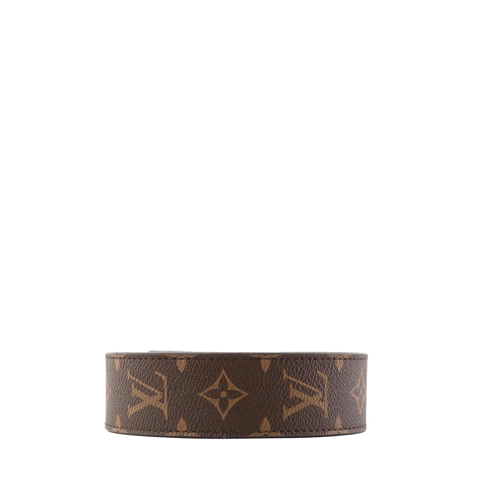 LOUIS VUITTON - Bandoulière Louis Vuitton en toile enduite monogrammée et cuir rose