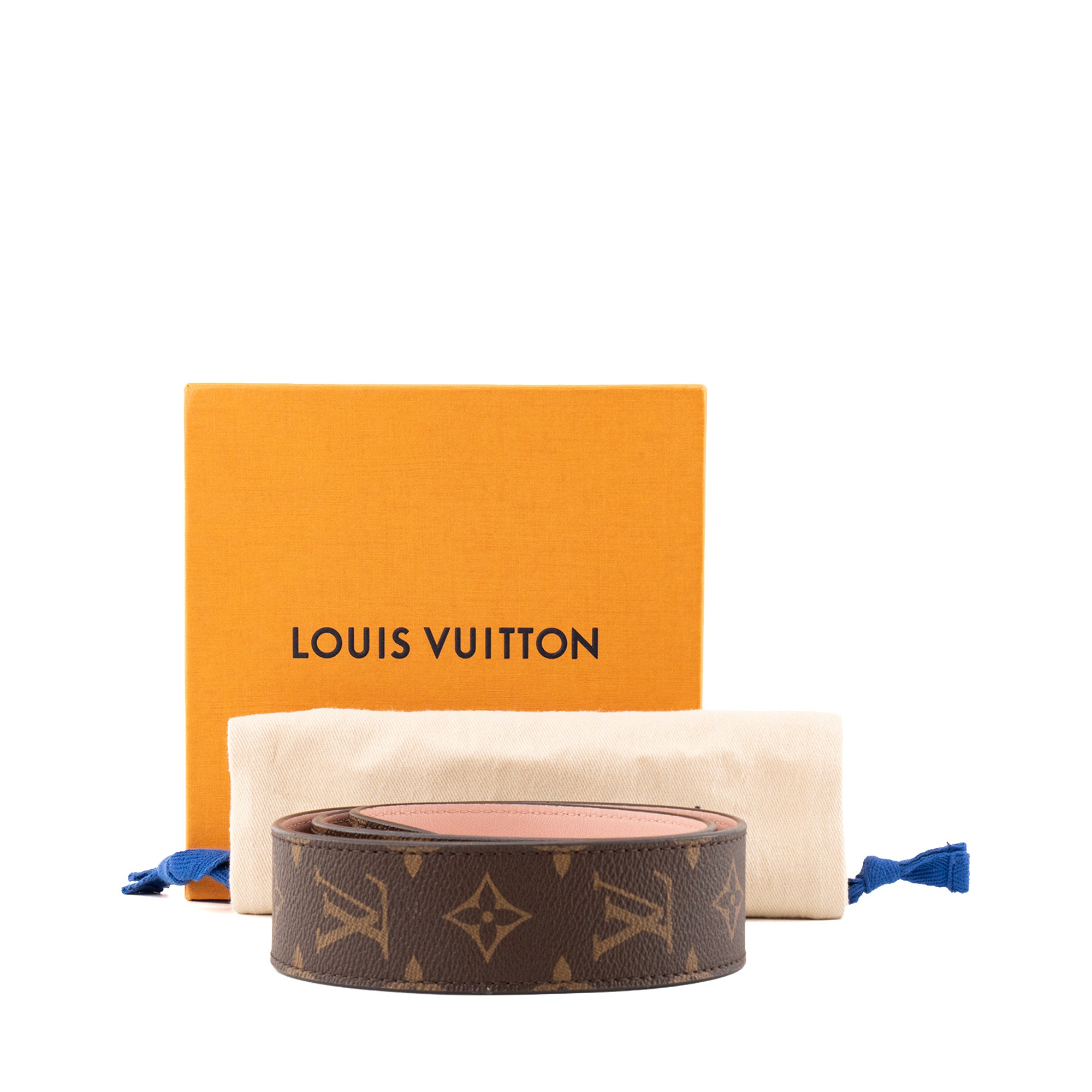 LOUIS VUITTON - Bandoulière Louis Vuitton en toile enduite monogrammée et cuir rose