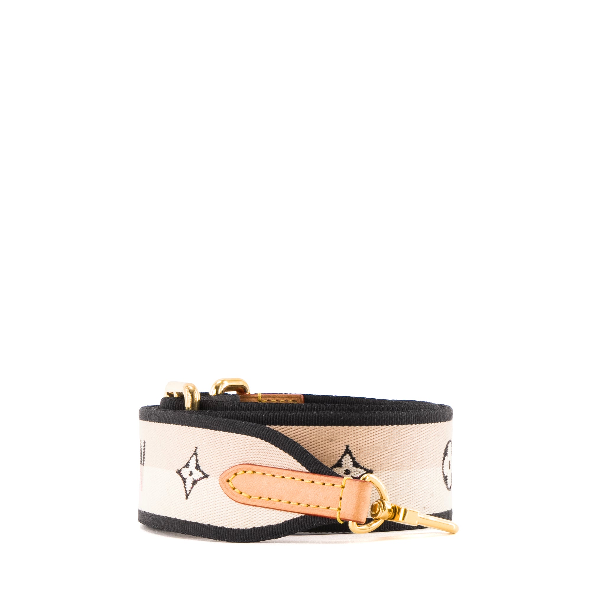 LOUIS VUITTON - Bandoulière réglable Louis Vuitton en toile beige