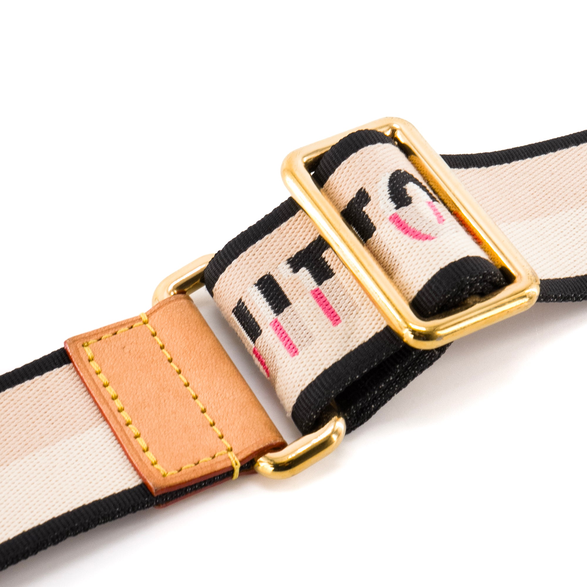 LOUIS VUITTON - Bandoulière réglable Louis Vuitton en toile beige