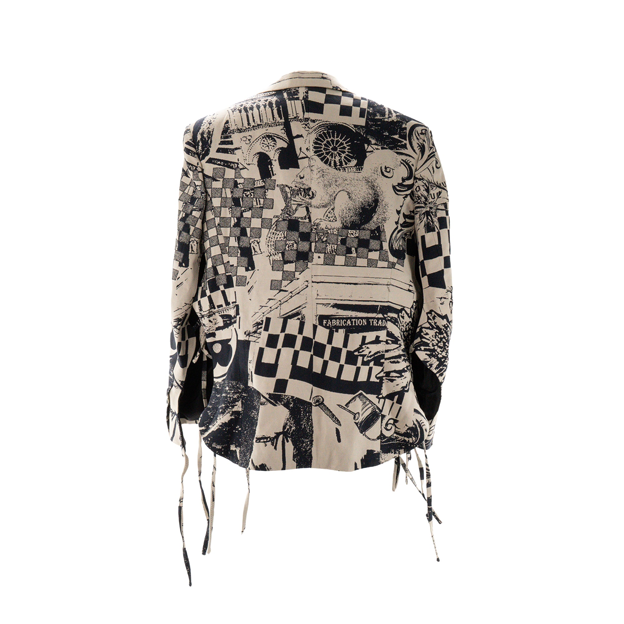 LOUIS VUITTON - Blazer Louis Vuitton à motif noir et blanc (T44)