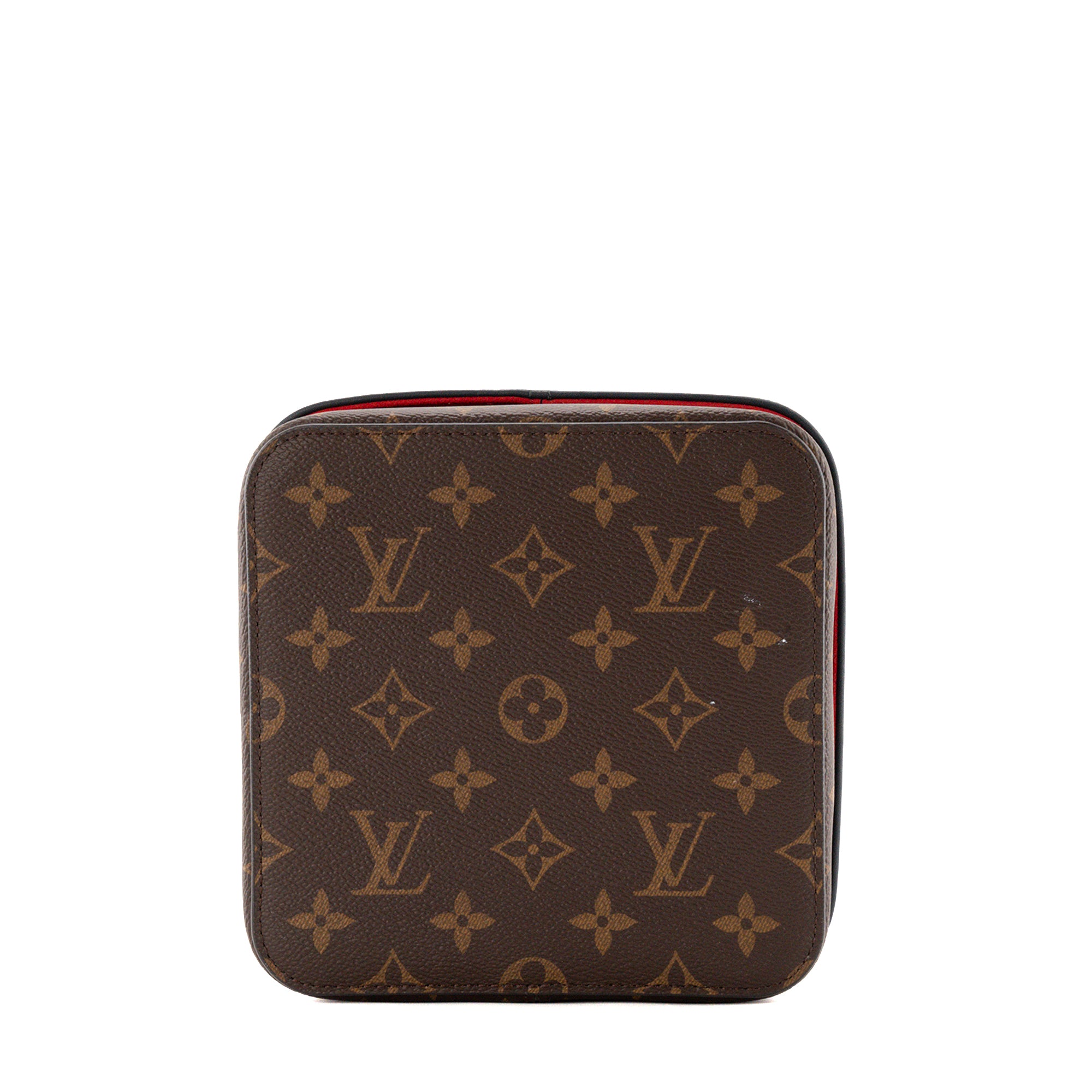 LOUIS VUITTON - Boîte Camille Louis Vuitton en cuir et toile enduite monogrammée