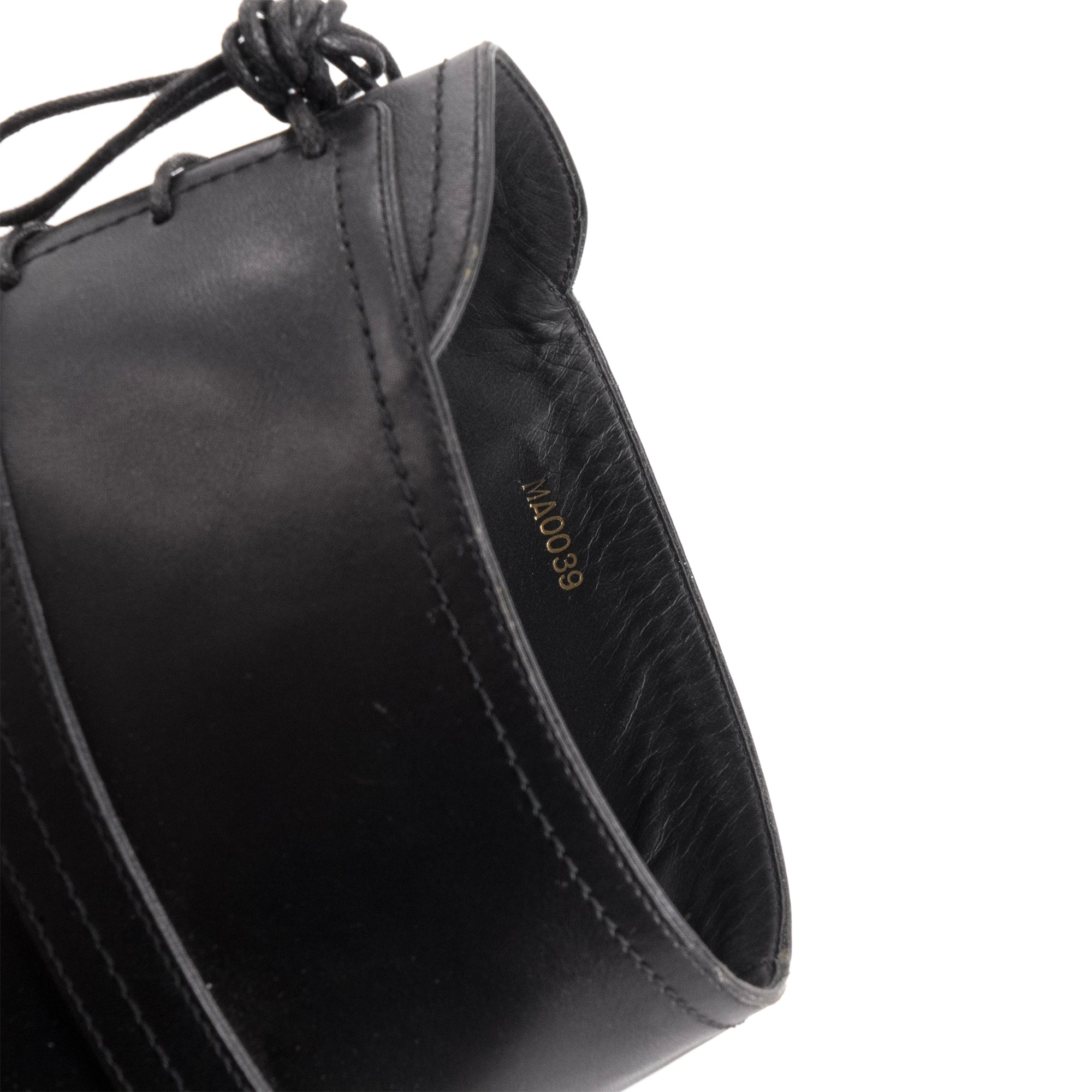 LOUIS VUITTON - Bottes cavalière Louis Vuitton en cuir noir (T39.5)