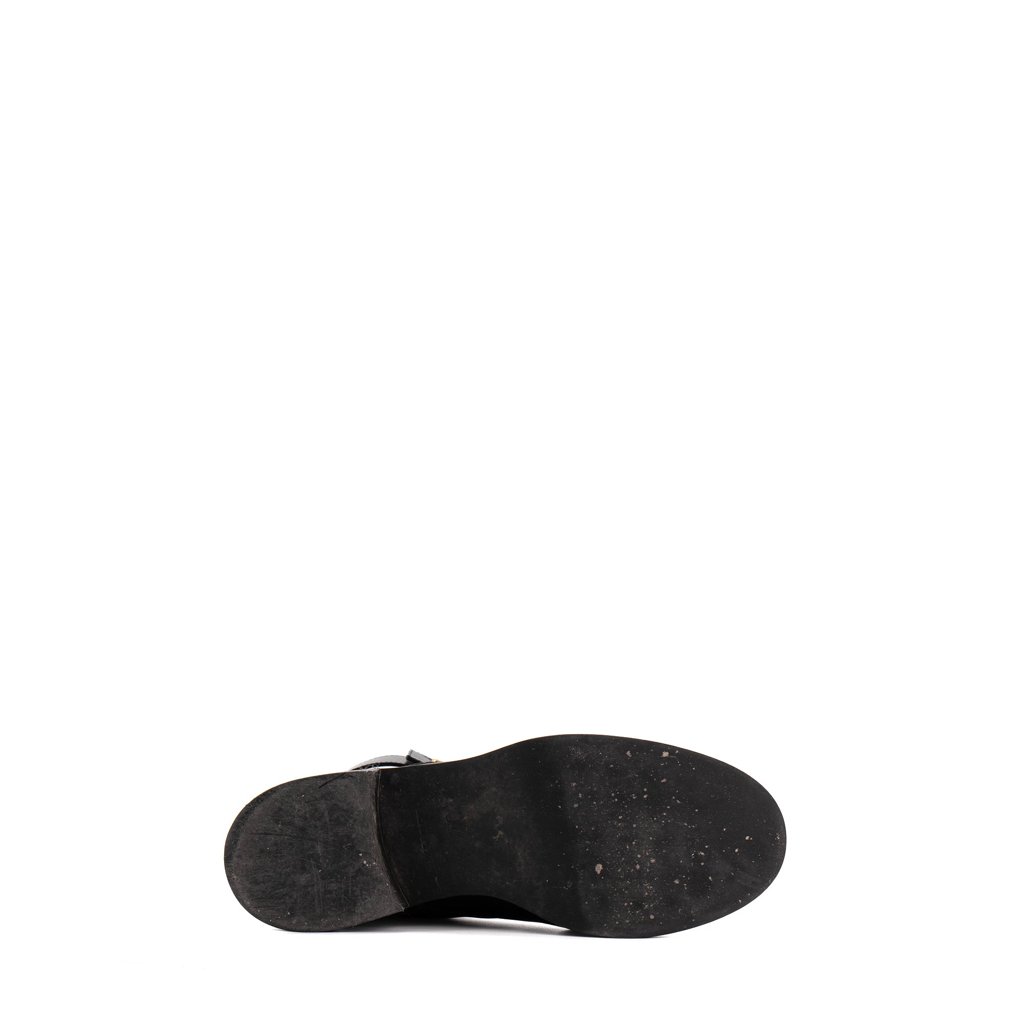 LOUIS VUITTON - Bottines Wonderland Flat Ranger Louis Vuitton en cuir noir (T39)