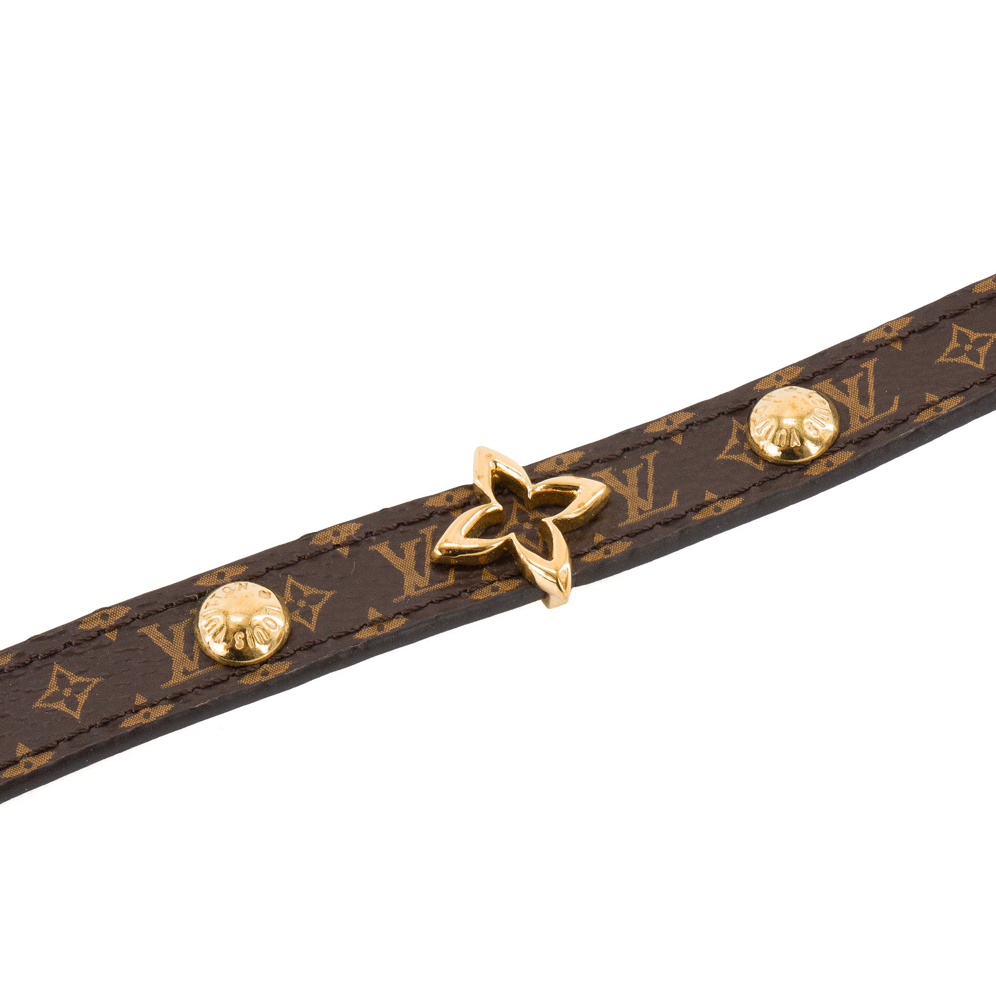 LOUIS VUITTON - Bracelet Blooming Louis Vuitton en toile enduite monogrammée