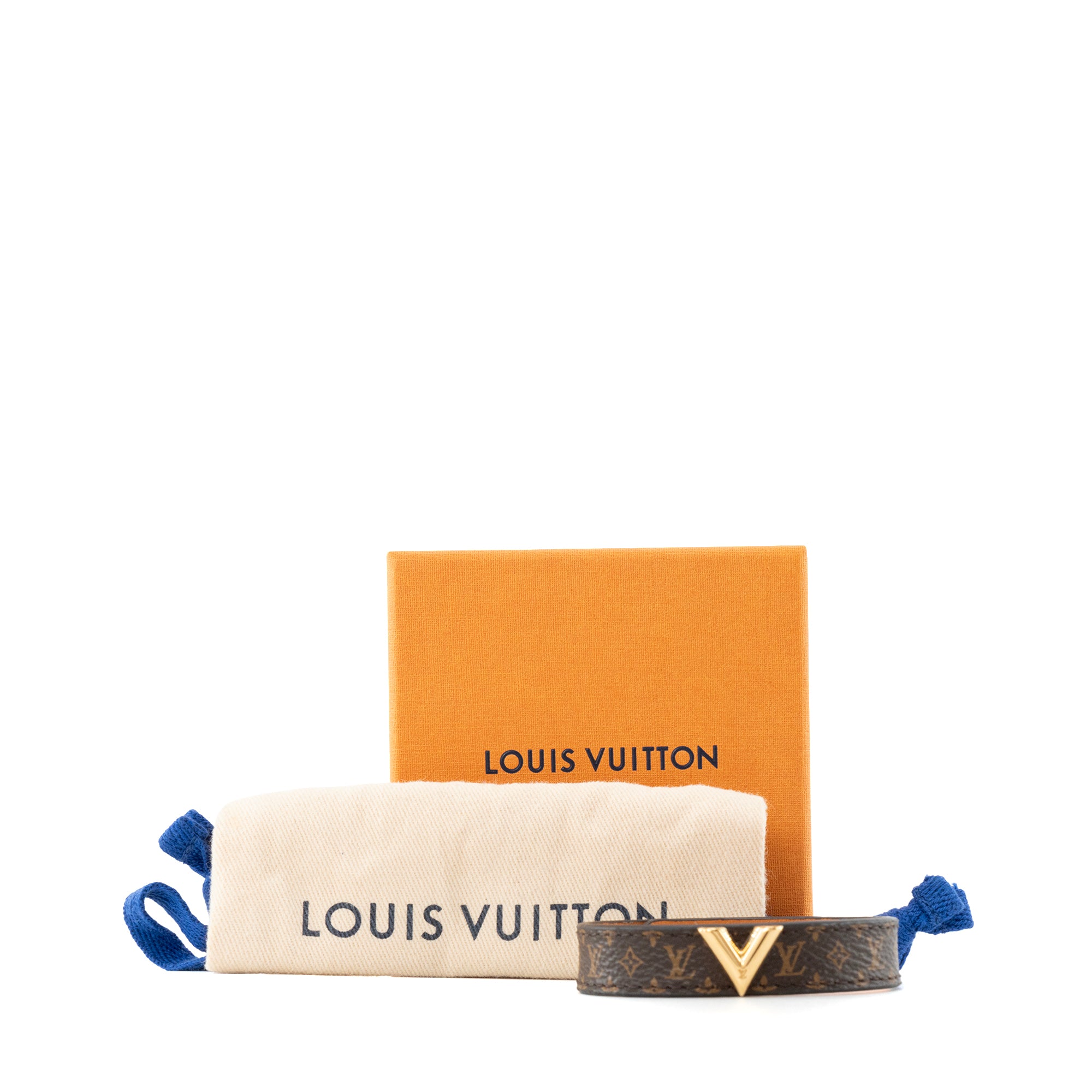 LOUIS VUITTON - Bracelet Essential V Louis Vuitton en toile monogrammée (T17)
