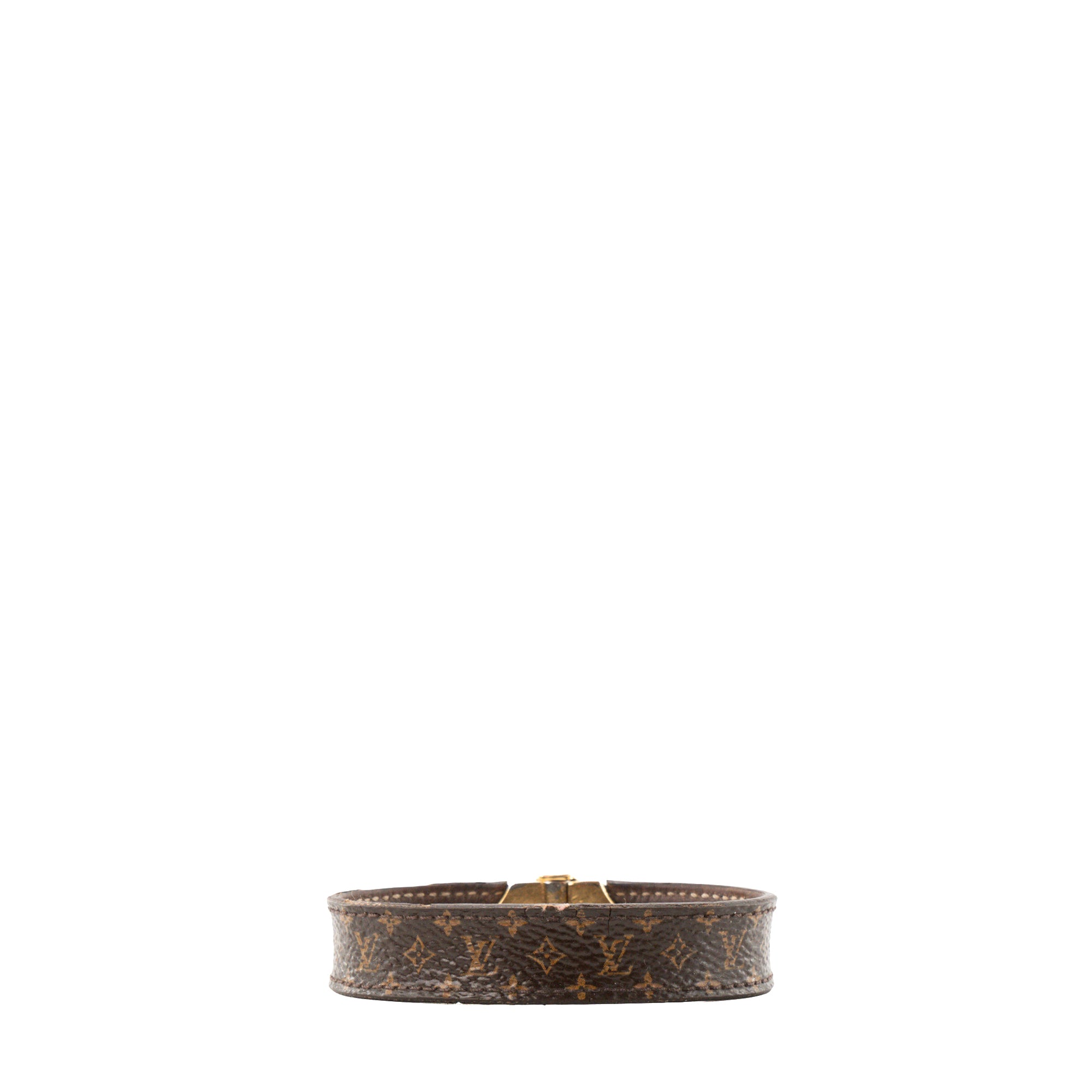 LOUIS VUITTON - Bracelet Nano Louis Vuitton en toile enduite monogrammée