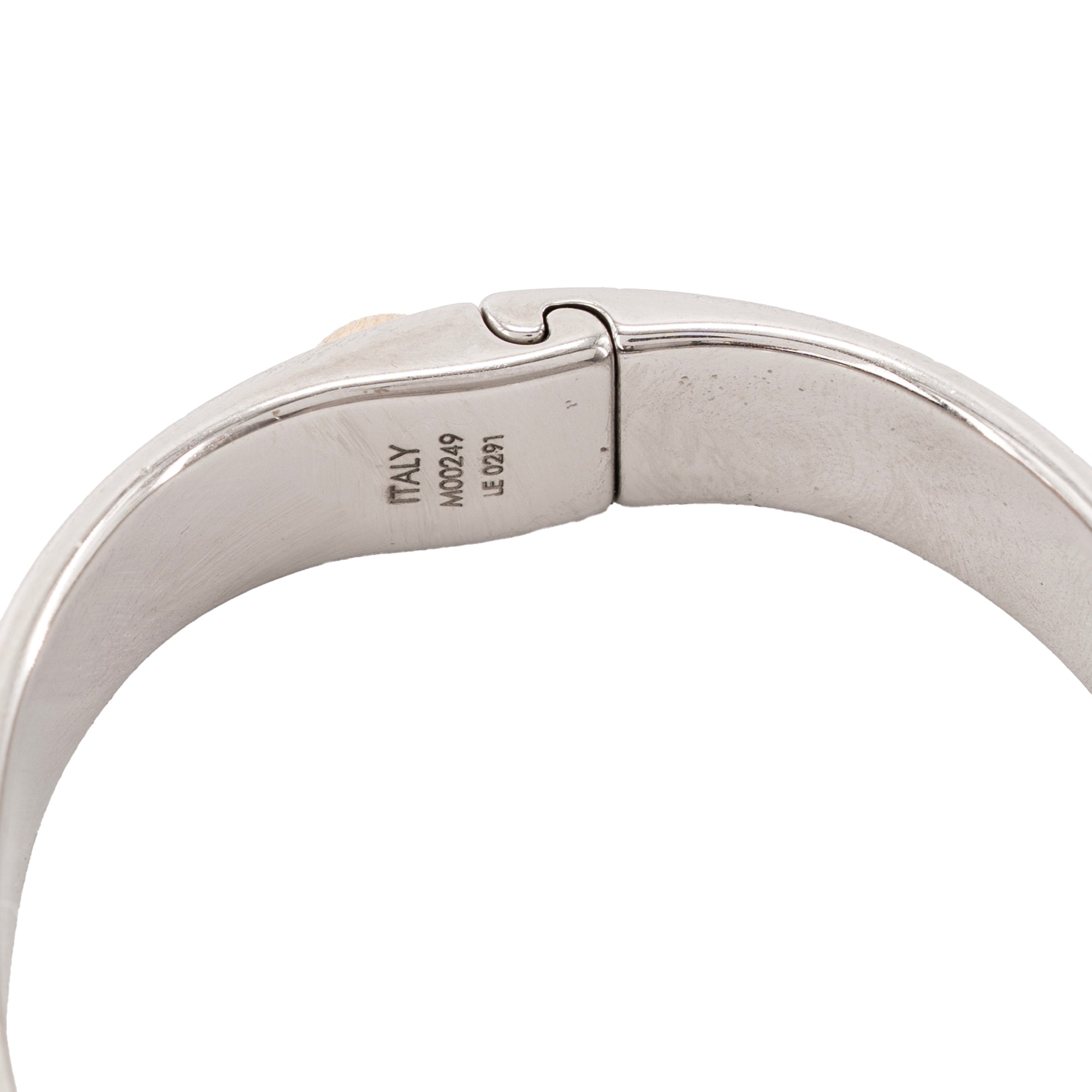LOUIS VUITTON - Bracelet Nanogram Louis Vuitton en métal argenté (S)