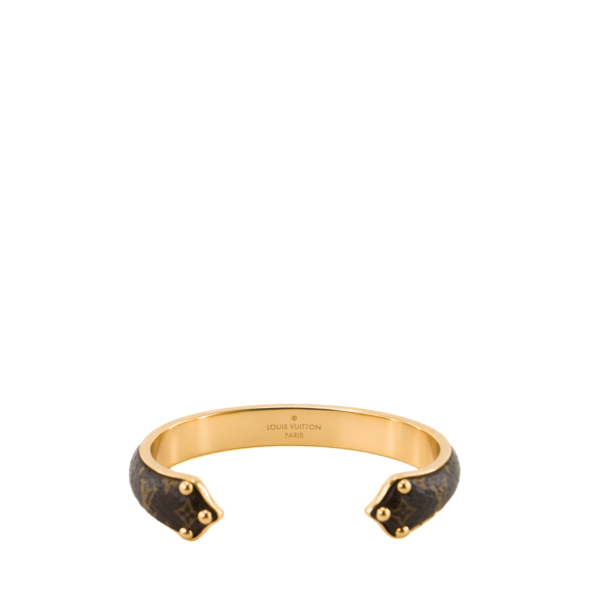 LOUIS VUITTON - Bracelet Sweet Dreams Louis Vuitton en toile enduite monogrammée et métal doré (M)