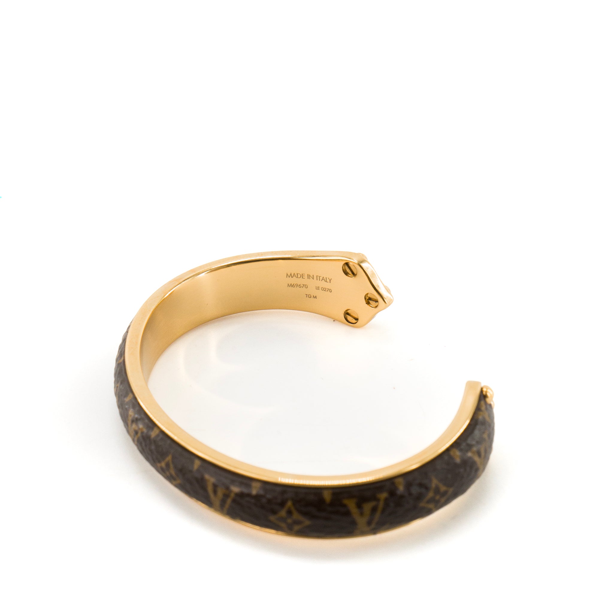 LOUIS VUITTON - Bracelet Sweet Dreams Louis Vuitton en toile enduite monogrammée et métal doré (M)