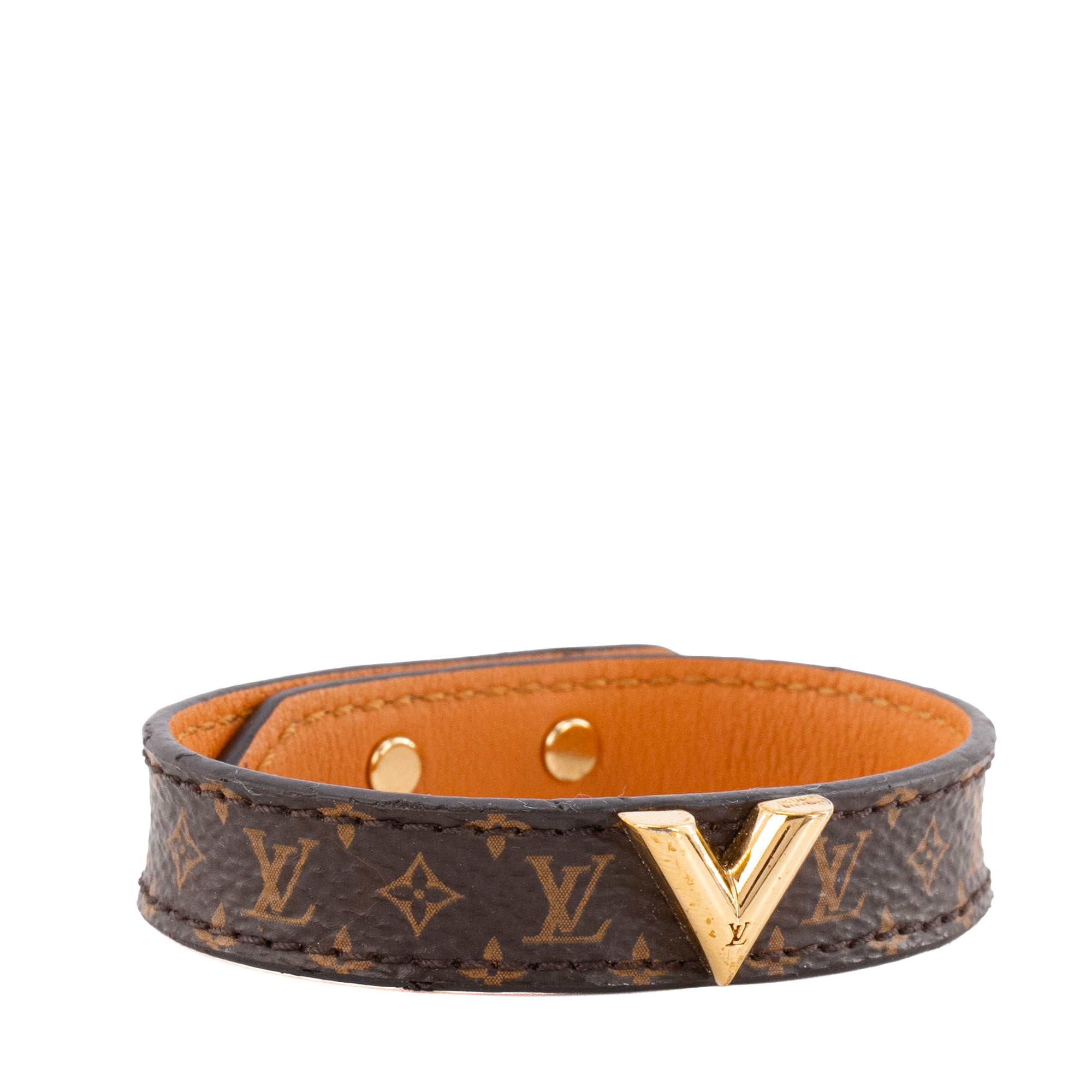 LOUIS VUITTON - Bracelet V Essential Louis Vuitton en toile enduite monogrammée