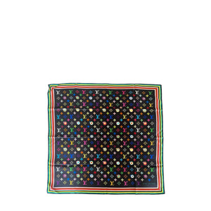 LOUIS VUITTON - Carré 70 Louis Vuitton x Takashi  Murakami en soie multicolore