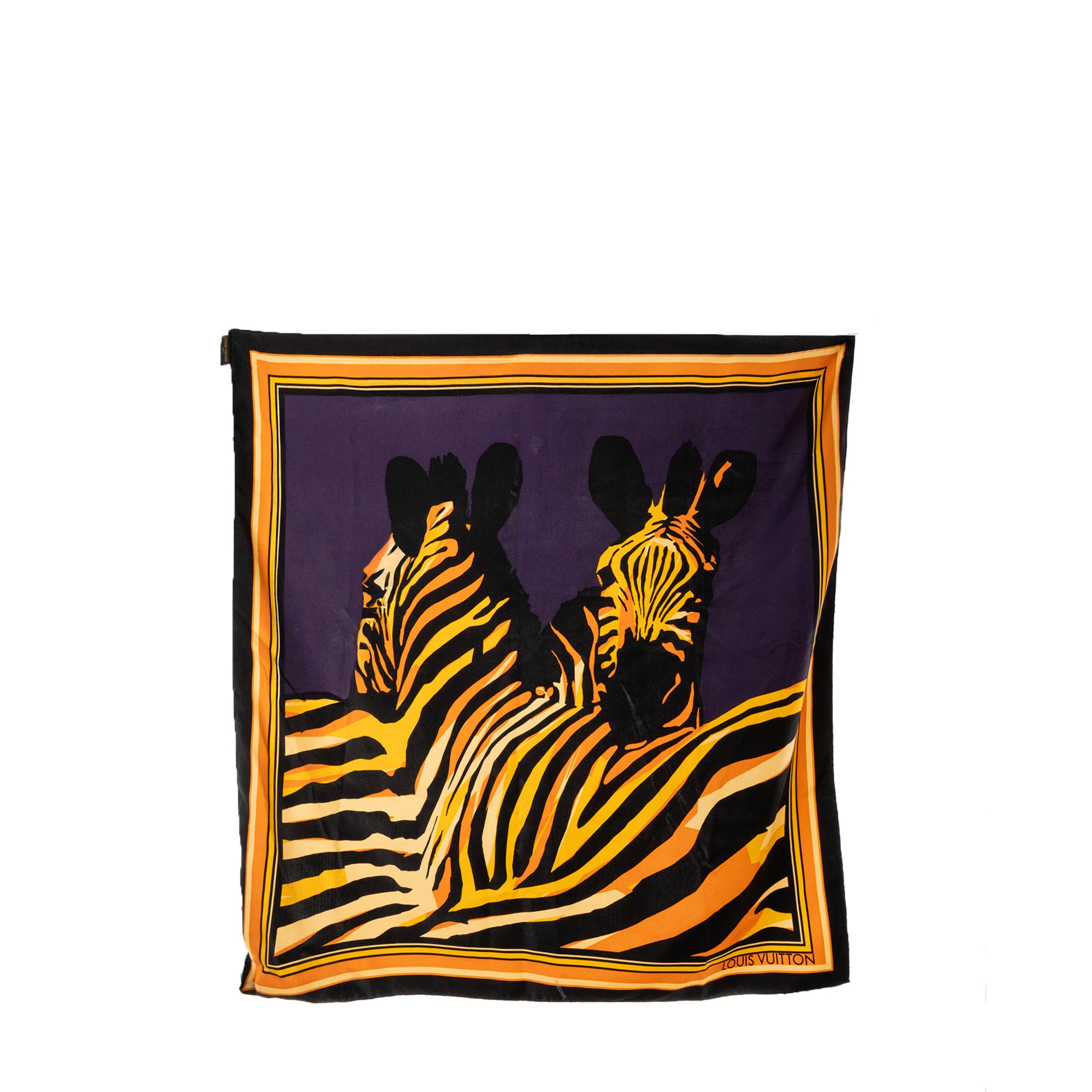 LOUIS VUITTON - Carré 90 Louis Vuitton en soie multicolore