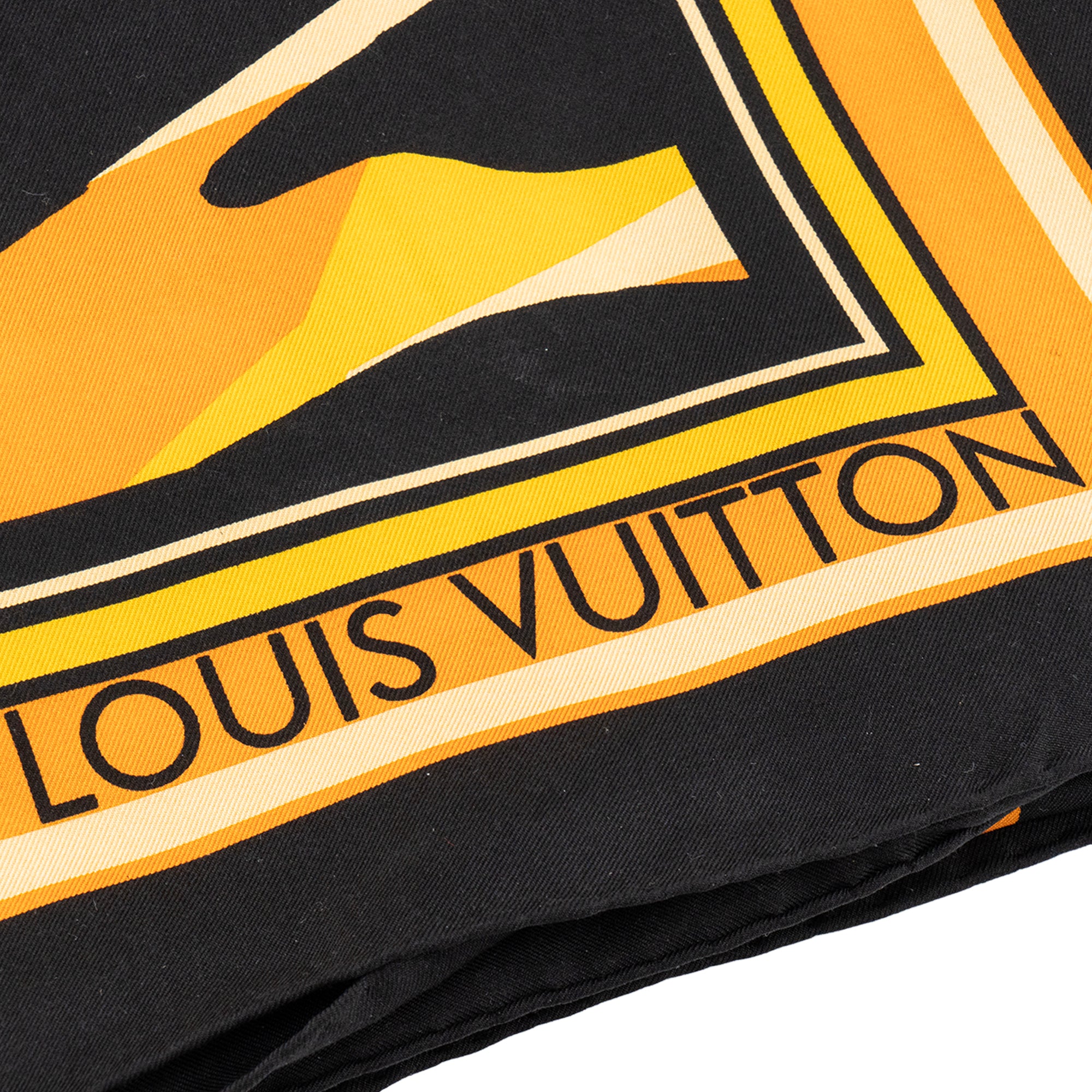 LOUIS VUITTON - Carré 90 Louis Vuitton en soie multicolore