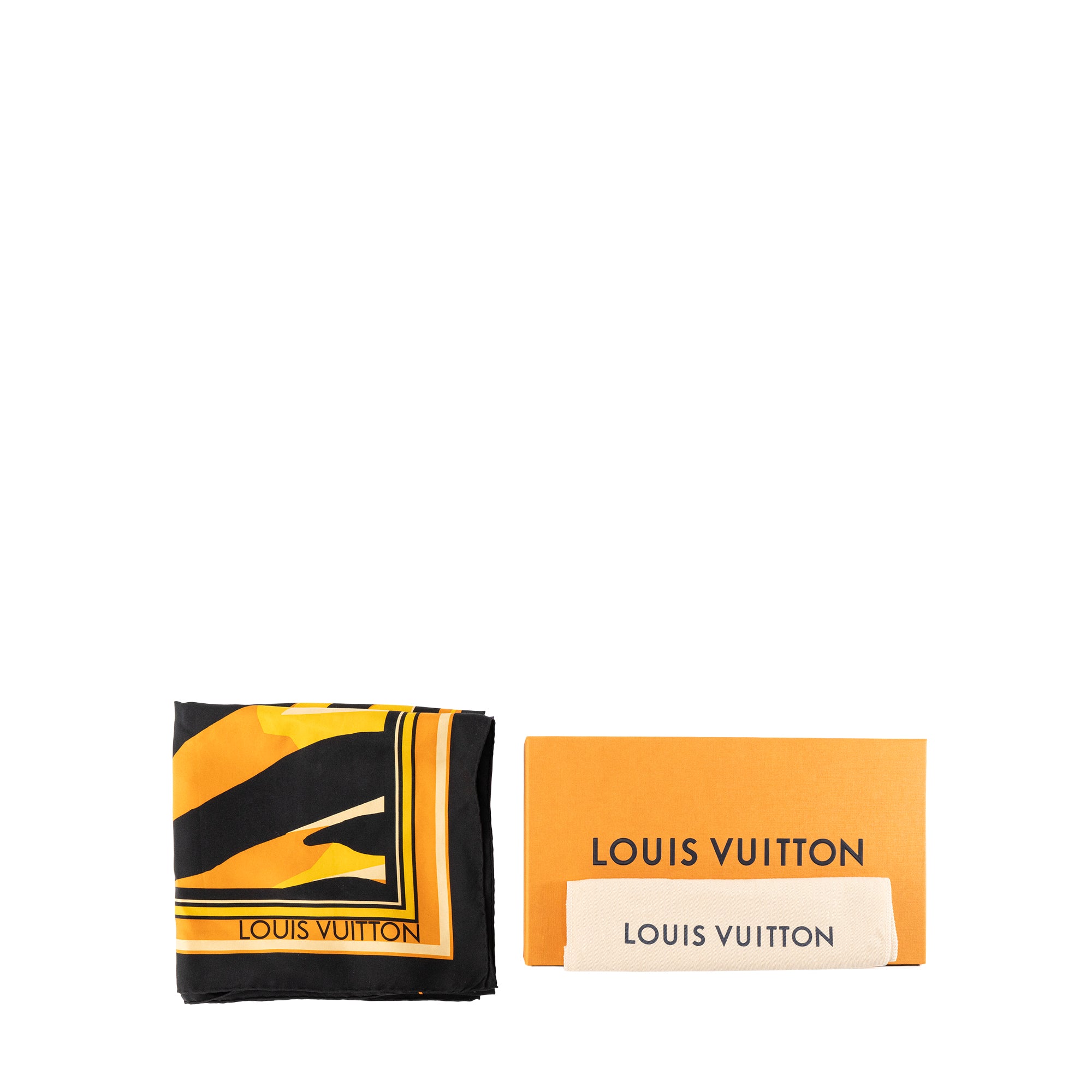 LOUIS VUITTON - Carré 90 Louis Vuitton en soie multicolore