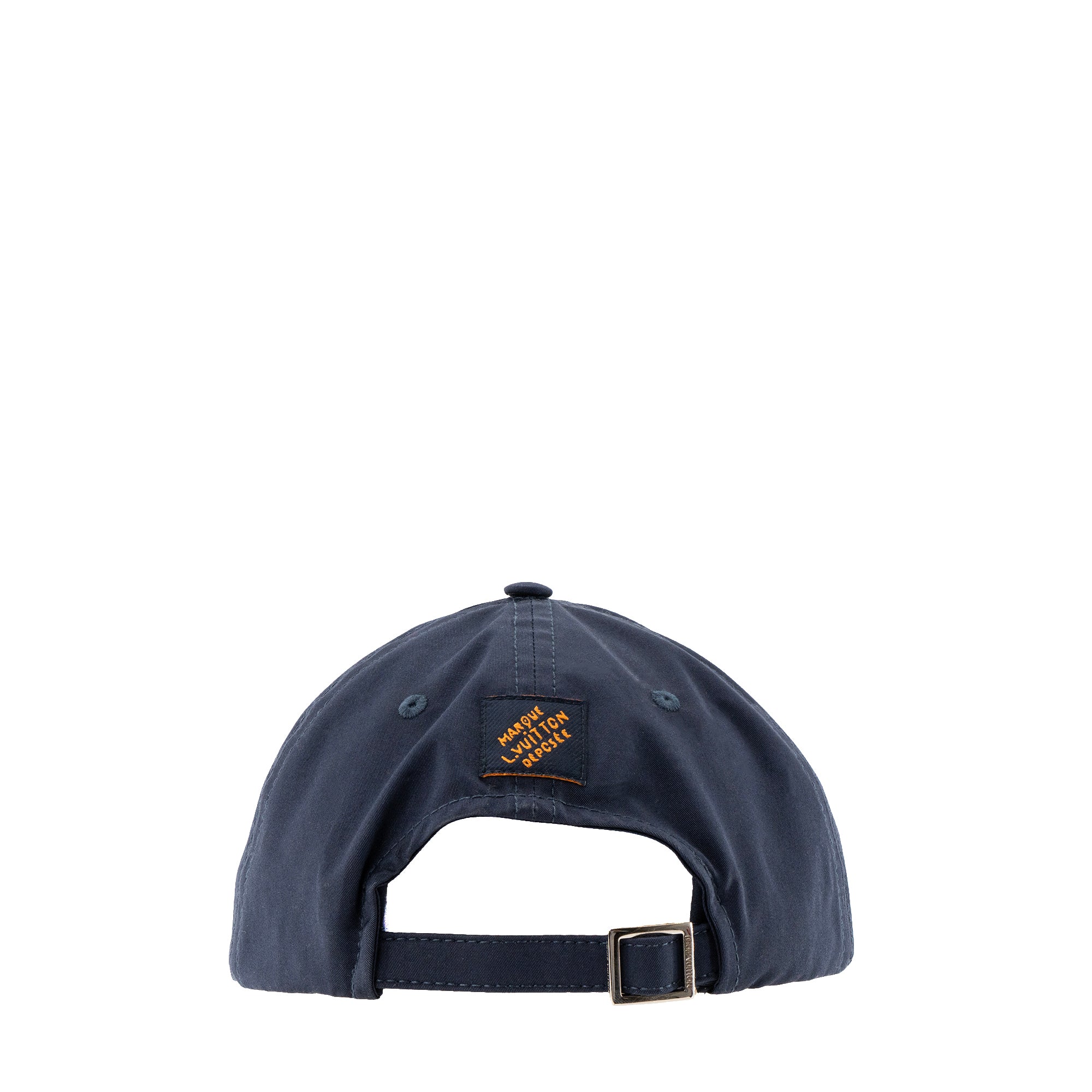 LOUIS VUITTON - Casquette Signature Louis Vuitton en toile bleu marine (S)
