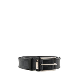 LOUIS VUITTON - Ceinture Pont Neuf Louis Vuitton en toile enduite damier graphite gris et noir (T95)