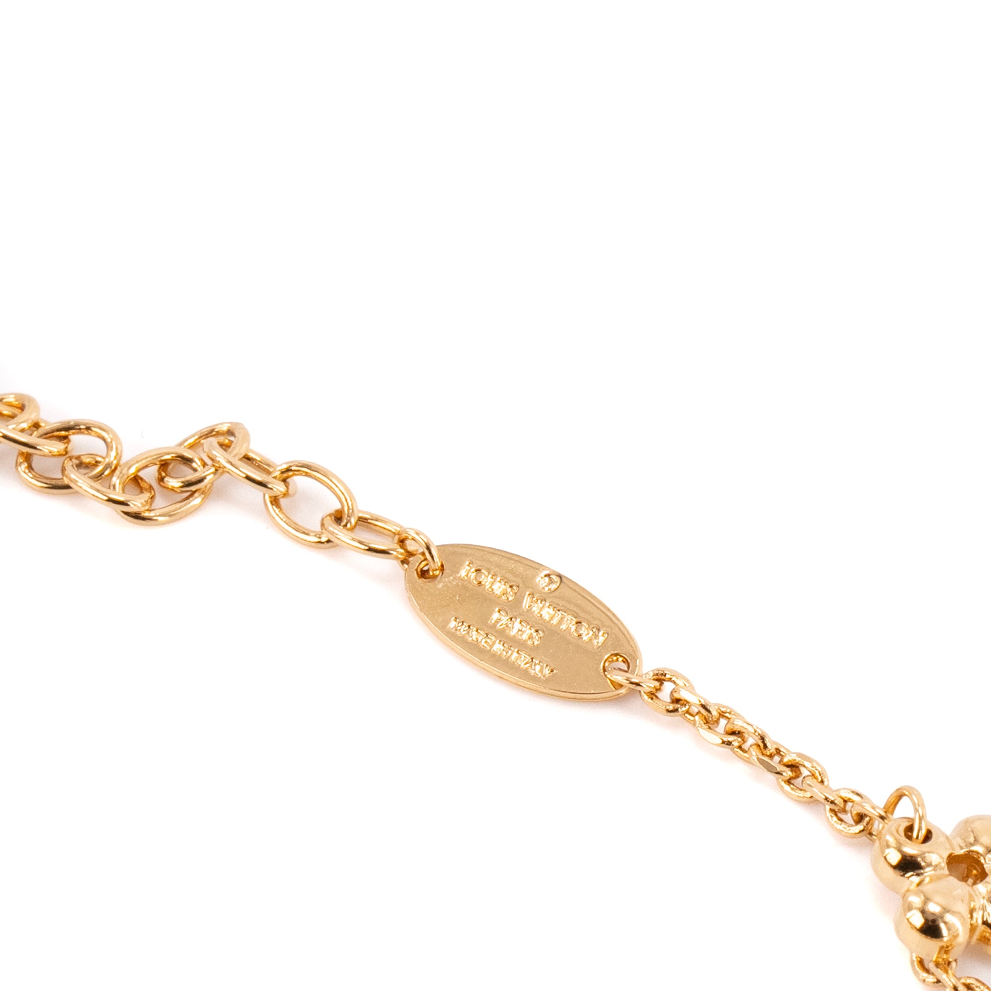 LOUIS VUITTON - Collier Blooming Louis Vuitton en métal doré