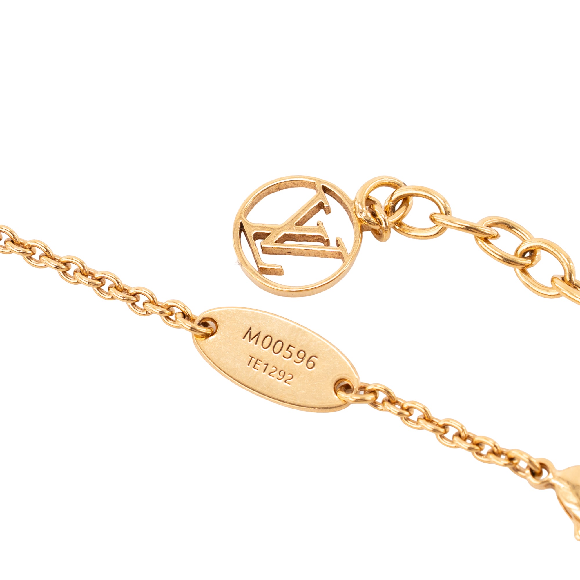 LOUIS VUITTON - Collier LV Iconic Louis Vuitton en métal doré avec strass
