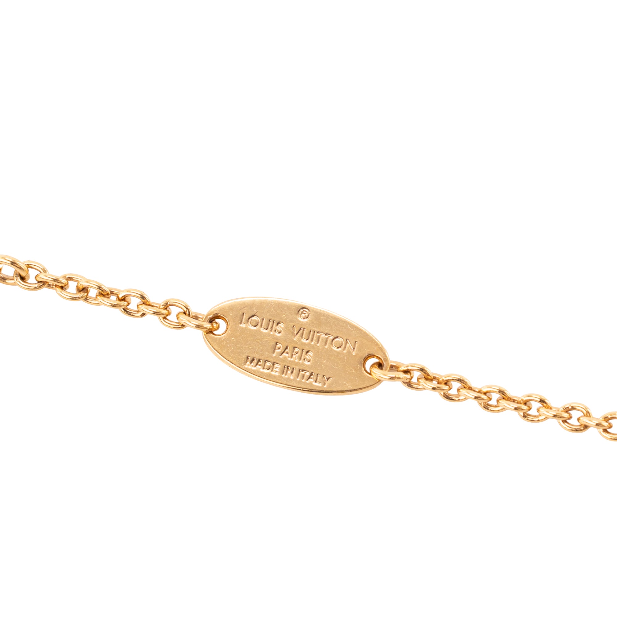 LOUIS VUITTON - Collier LV Iconic Louis Vuitton en métal doré avec strass