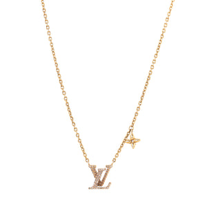 LOUIS VUITTON - Collier LV Iconic Louis Vuitton en métal doré et strass