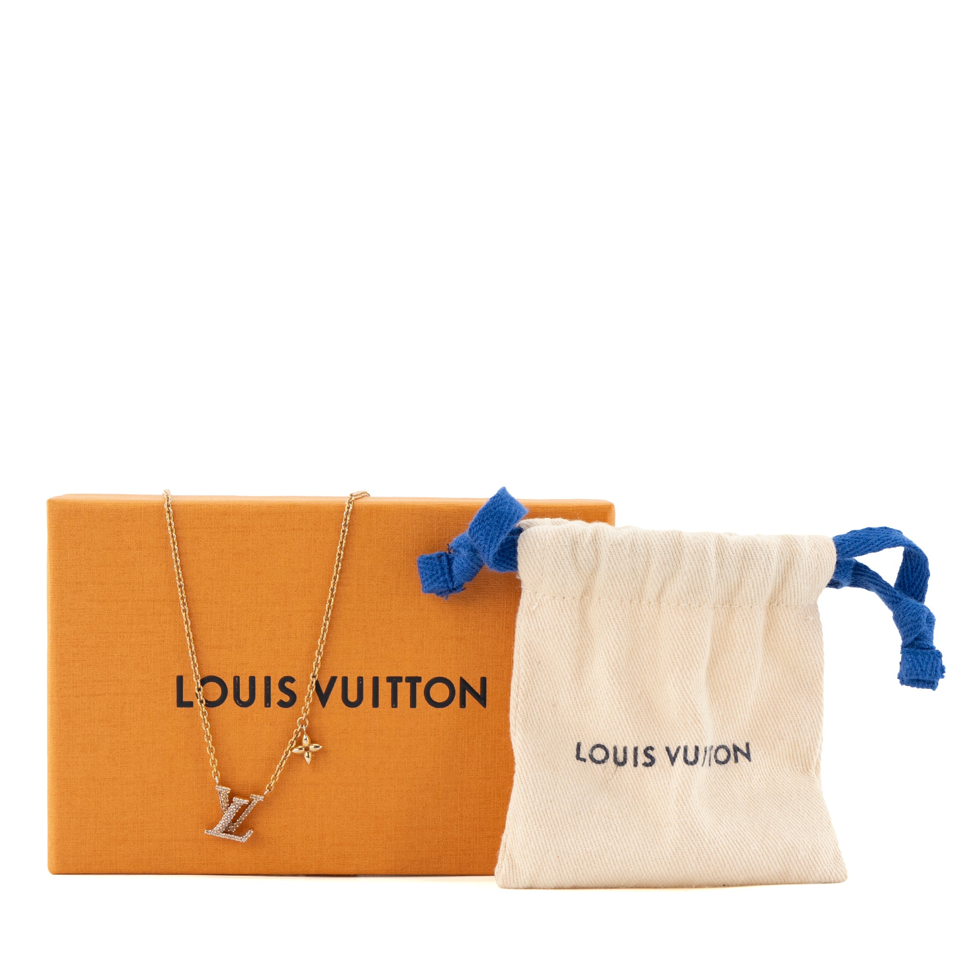 LOUIS VUITTON - Collier LV Iconic Louis Vuitton en métal doré et strass